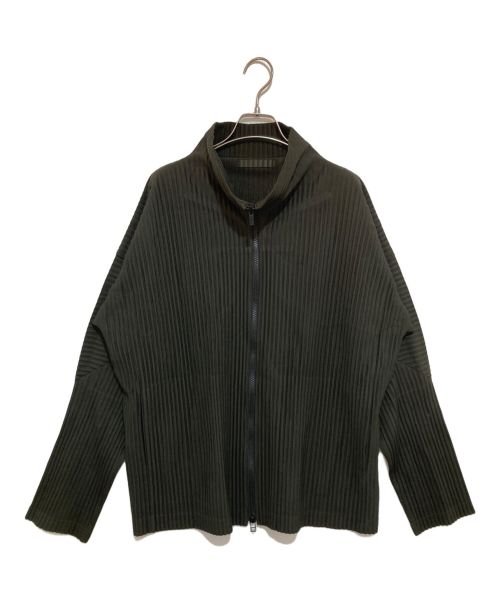 【中古・古着通販】HOMME PLISSE ISSEY MIYAKE (オムプリッセ イッセイ ミヤケ) ハイネックダブルジップジャケット カーキ  サイズ:3｜ブランド・古着通販 トレファク公式【TREFAC FASHION】スマホサイト