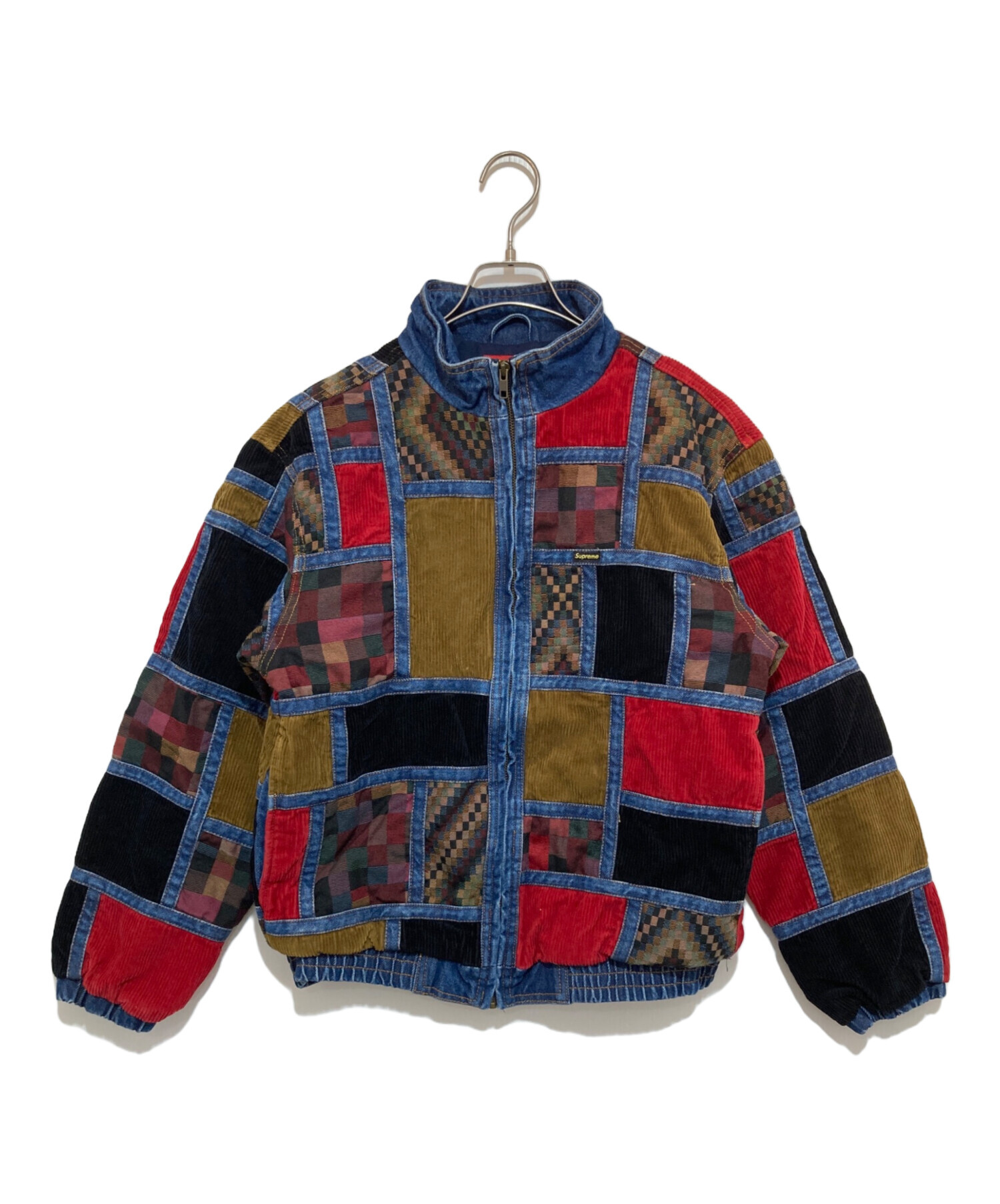 SUPREME (シュプリーム) Corduroy Patchwork Denim Jacket インディゴ サイズ:ｓ