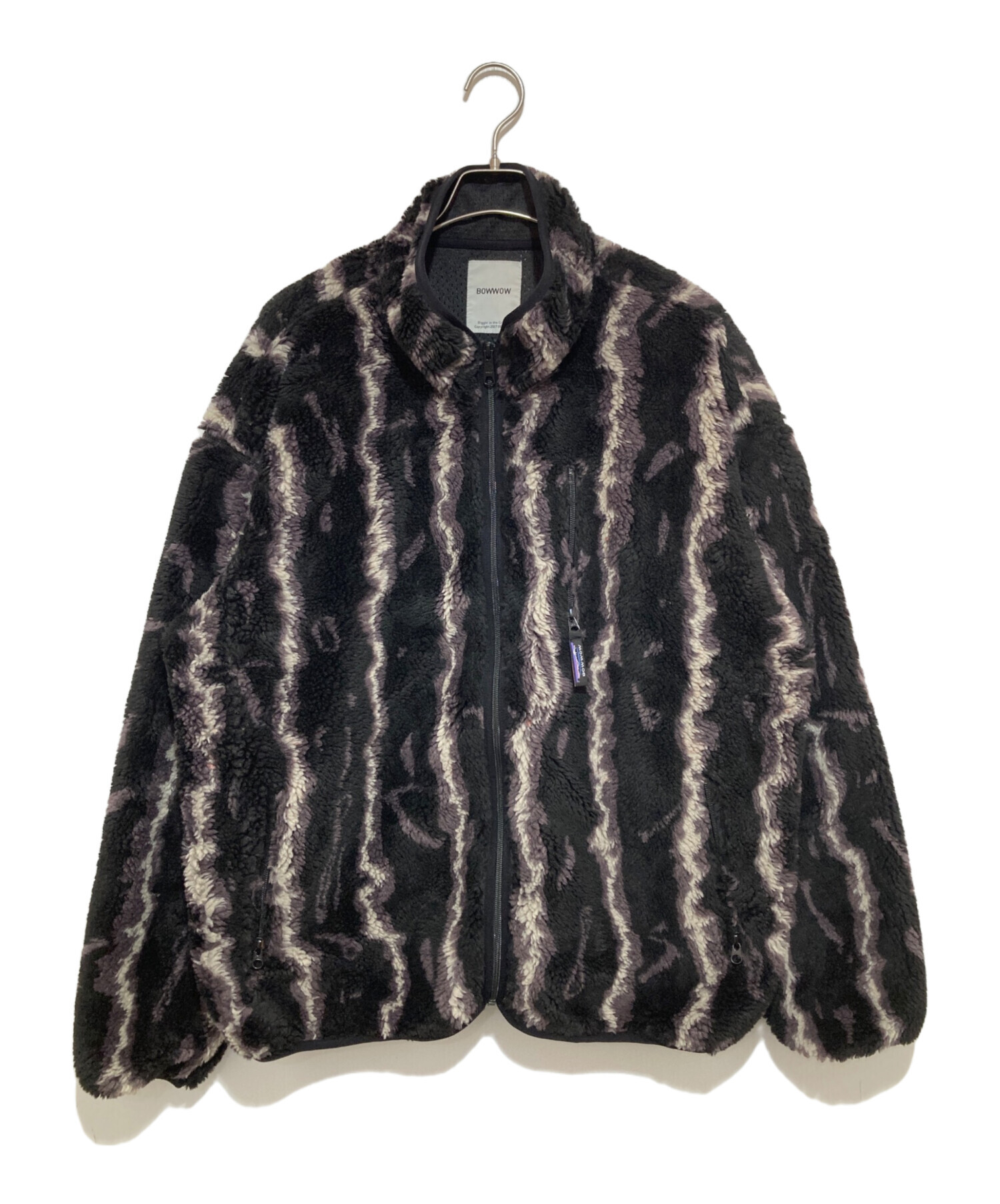 BOWWOW (バウワウ) GREAT THUNDER PILE FLEECE JACKET ブラック サイズ:XL