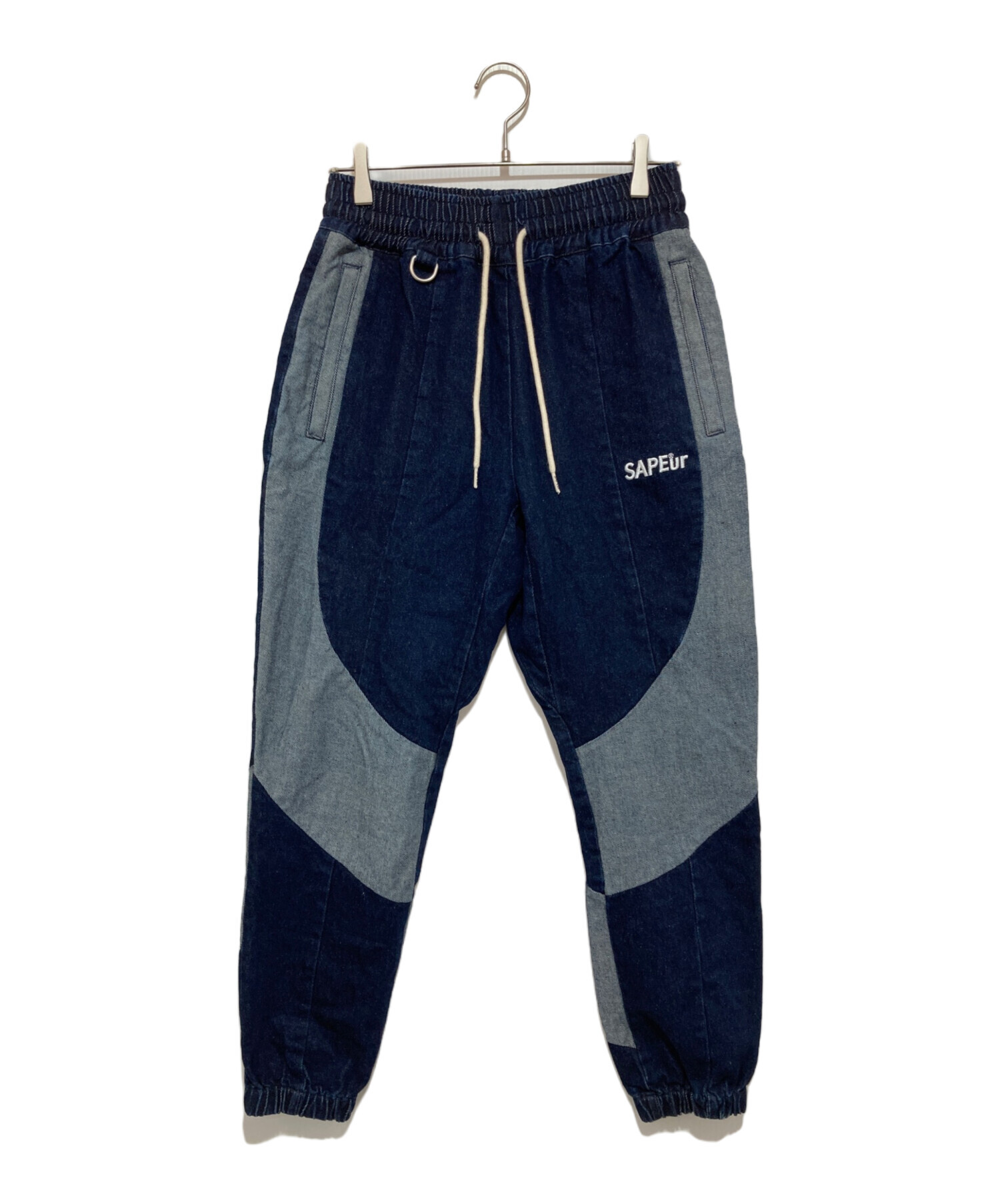 中古・古着通販】SAPEur (サプール) Denim Track Pants インディゴ サイズ:S｜ブランド・古着通販  トレファク公式【TREFAC FASHION】スマホサイト