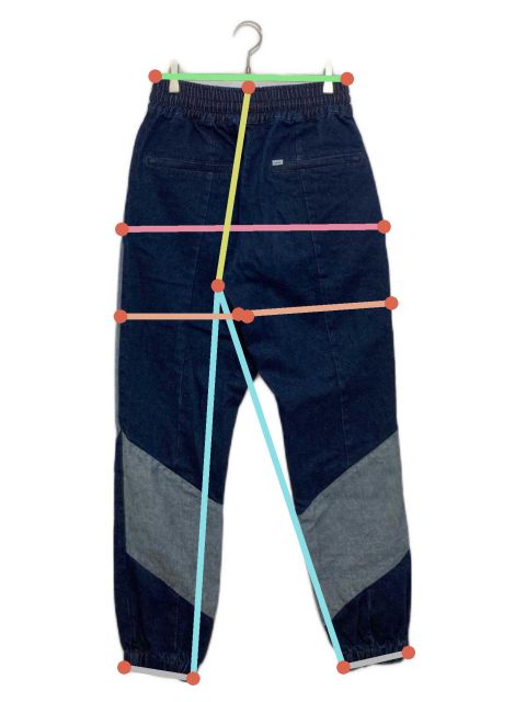 中古】 hi◇132 SAPEur DENIM TRACK PANTS サイズXXL なにげなく ズボン デニム トラック パンツ サプール