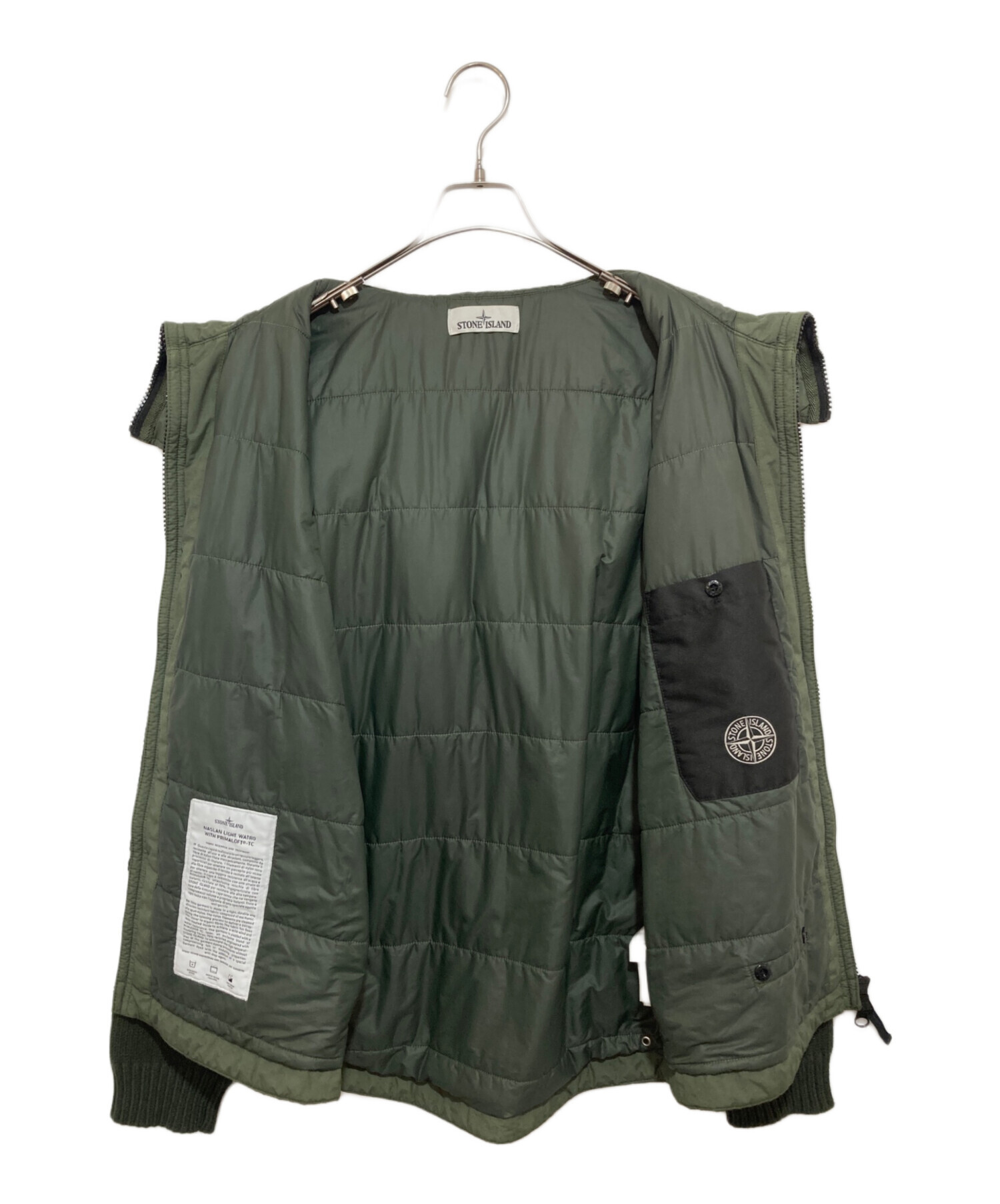 中古・古着通販】STONE ISLAND (ストーンアイランド) 2WAY PLIMALOFT ナイロン ニットブルゾン グリーン  サイズ:L｜ブランド・古着通販 トレファク公式【TREFAC FASHION】スマホサイト