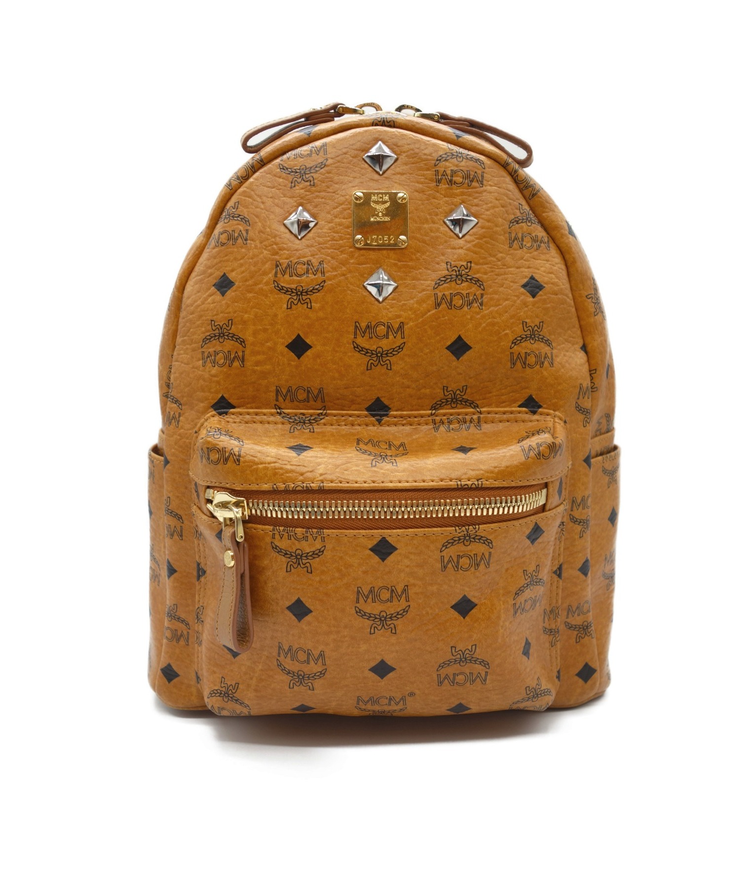 中古・古着通販】MCM (エムシーエム) ロゴグラムスタッズリュック