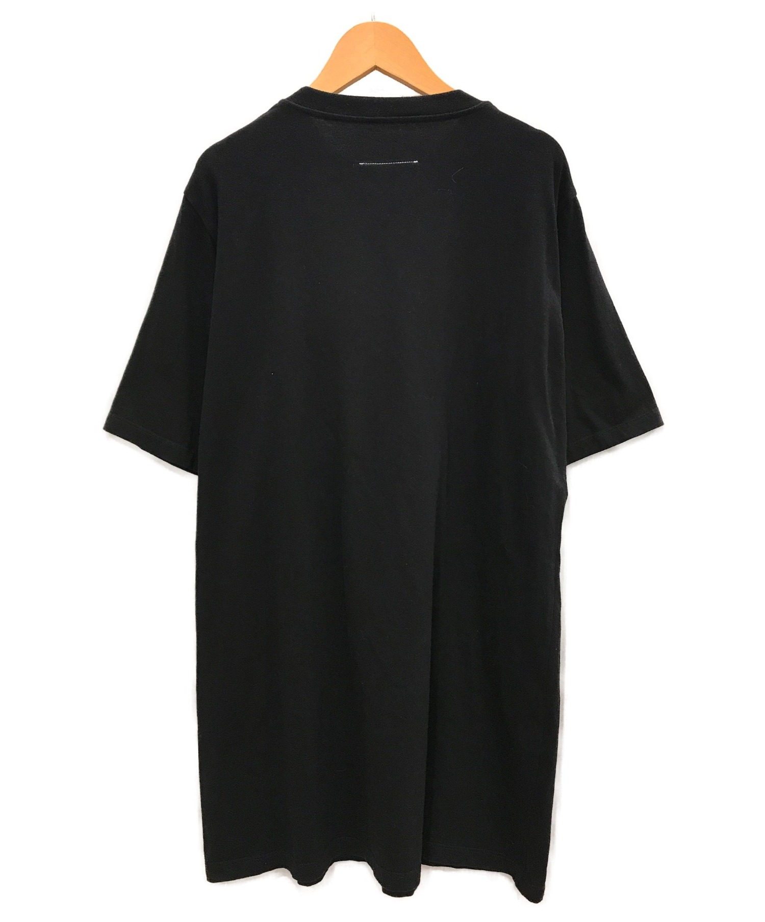 MM6 Maison Margiela (エムエムシックス メゾンマルジェラ) スカーフタイジャージーTシャツ ブラック サイズ:170/92A  2019SS S62GD0008