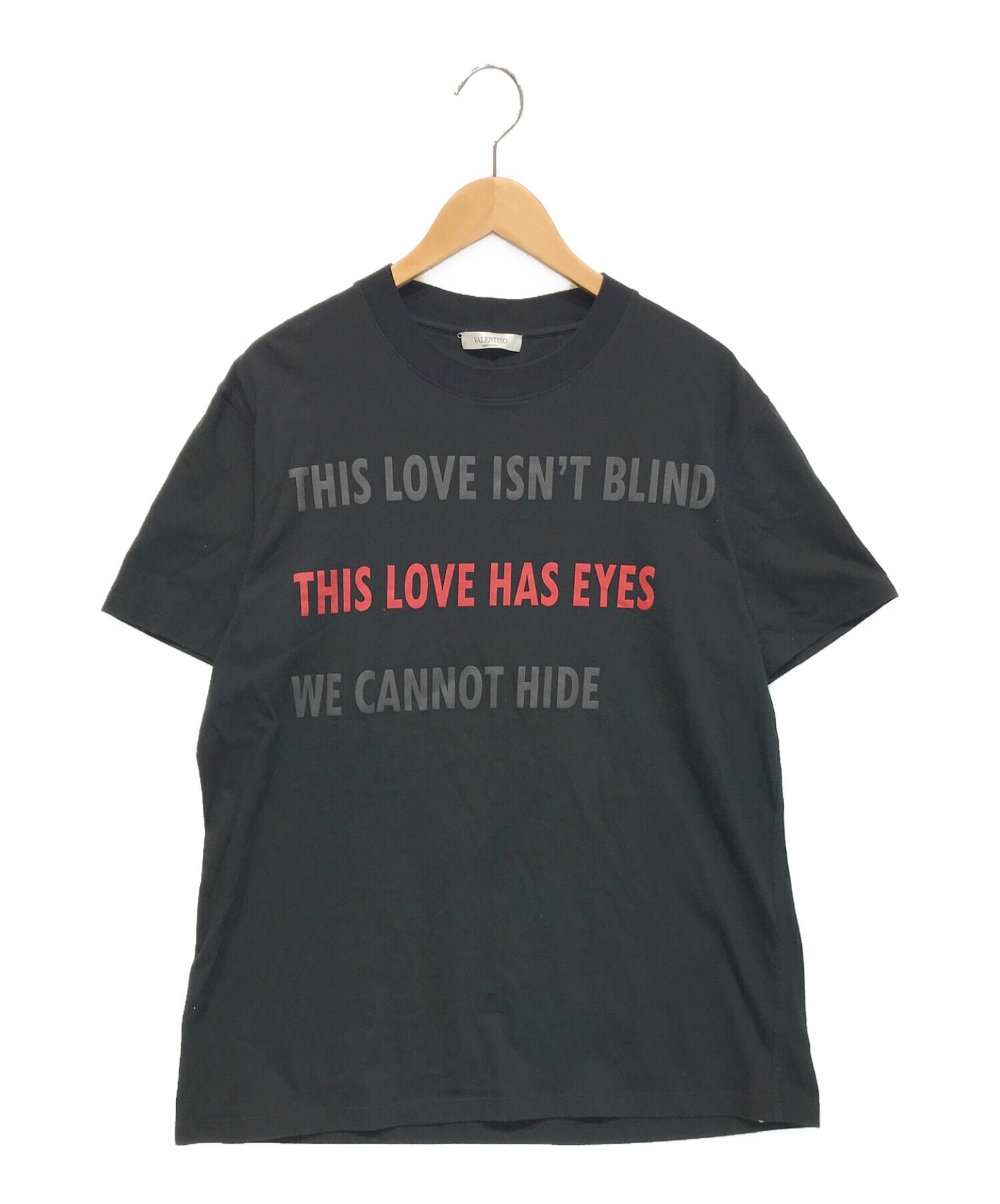 VALENTINO (ヴァレンティノ) This Love Has Eyes T-shirt / プリントTシャツ ブラック サイズ:L