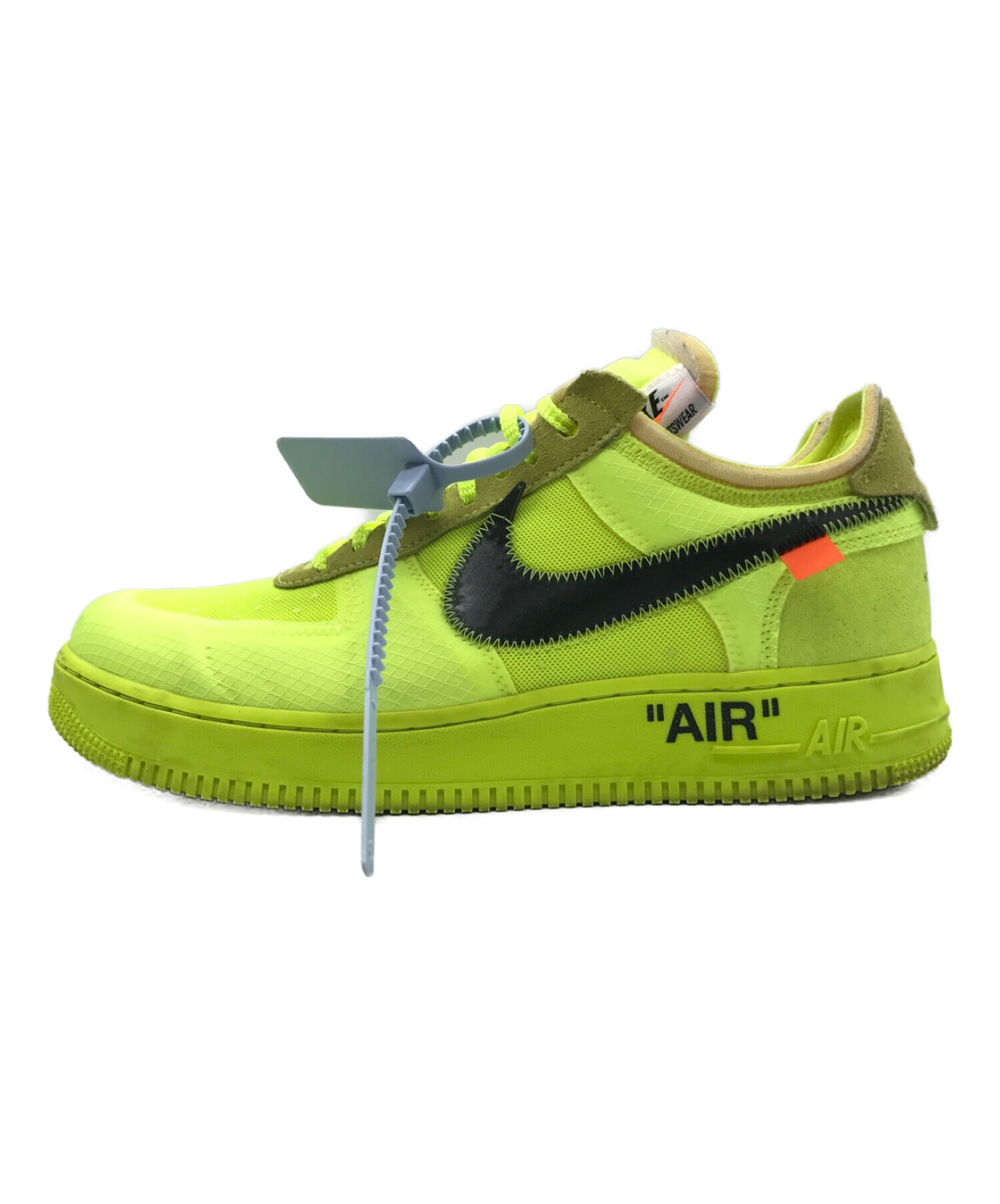 NIKE×OFF WHITE (ナイキ×オフホワイト) エアフォース1 ロー ボルト イエロー サイズ:28.0