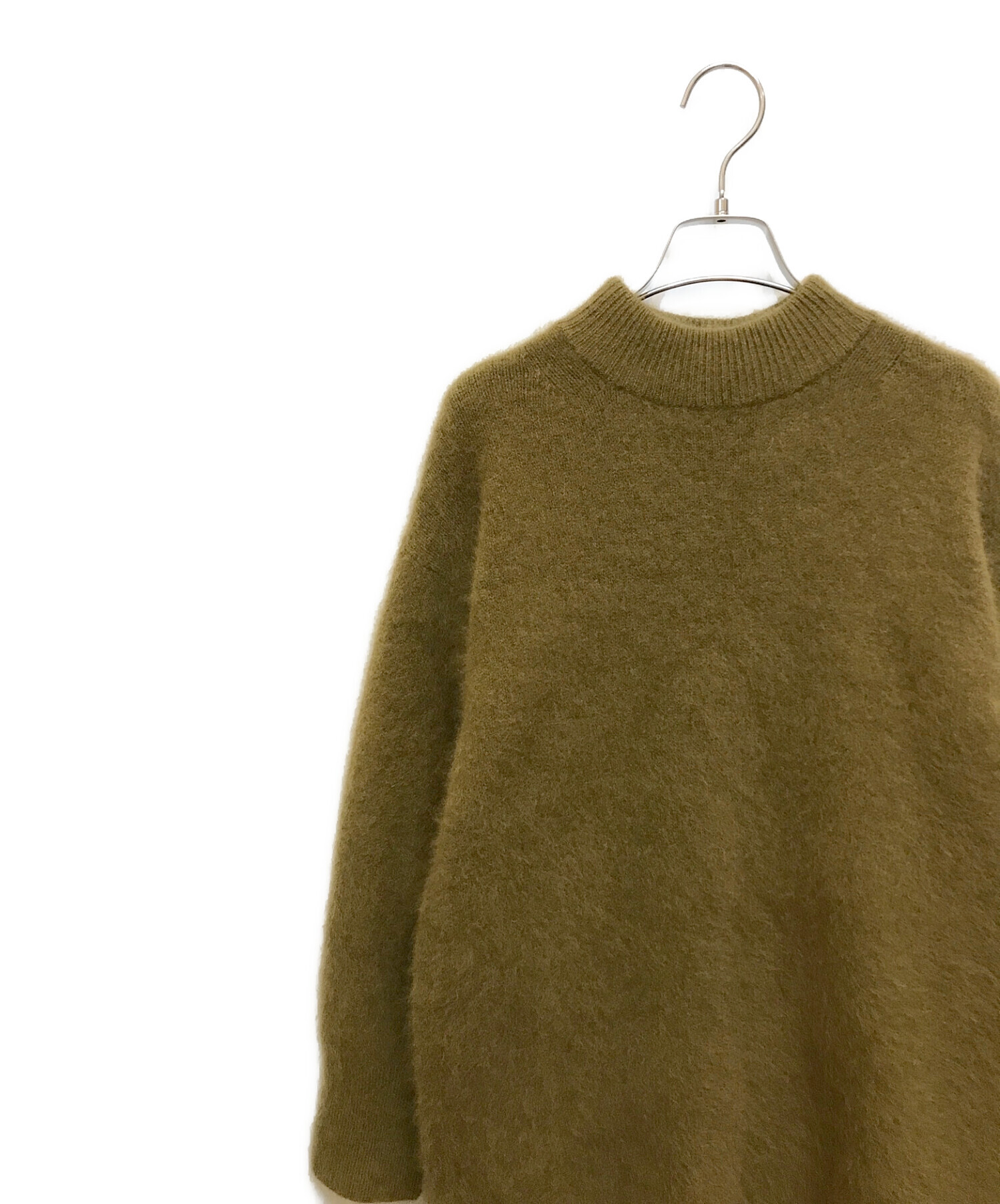 STEVEN ALAN (スティーブンアラン) HAMILTON LAMBS WOOL KNIT DRESS オリーブ サイズ:-