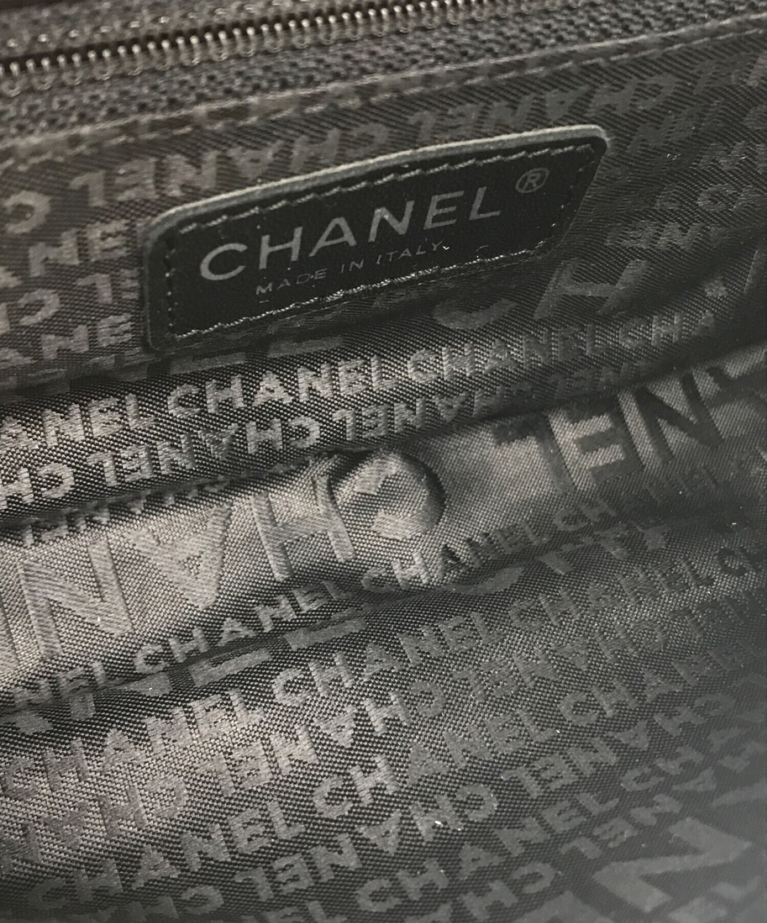 CHANEL (シャネル) チョコバーNo5 カメリア ココマーククローバー チェーンショルダーバッグ ブラック サイズ:-