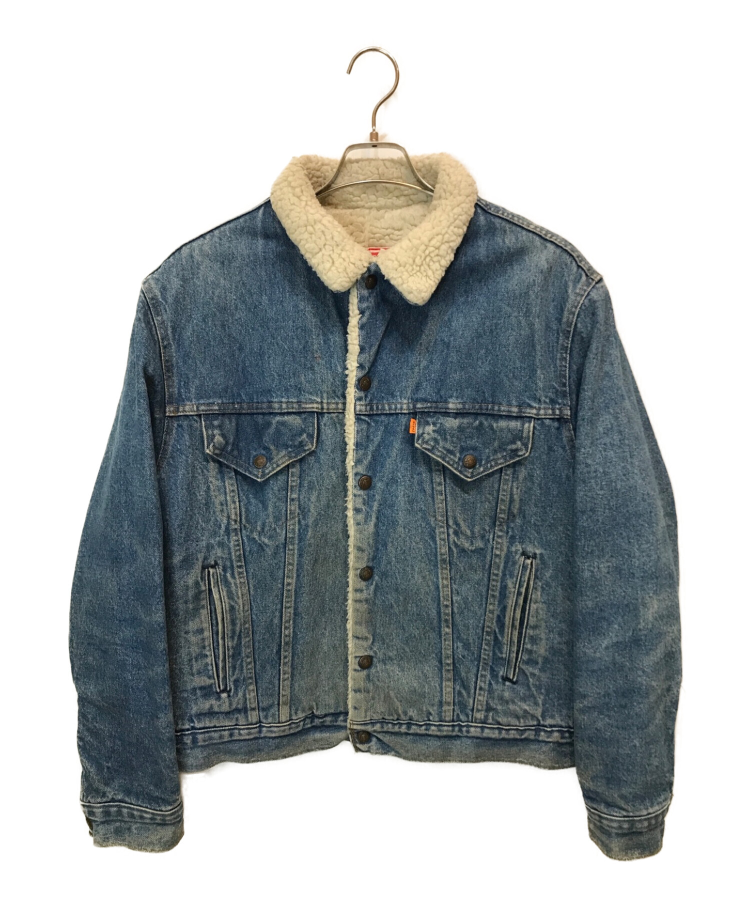 LEVI'S (リーバイス) 70sデニムボアジャケット アイボリー×ブルー サイズ:46