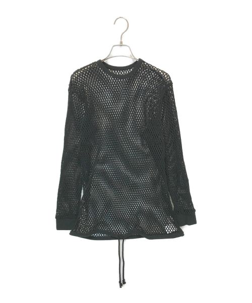 中古・古着通販】FUMIE TANAKA (フミエ タナカ) MESH LONG T ブラック