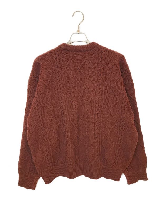 中古・古着通販】stein (シュタイン) Oversized Cable Knit LS / オーバーサイズケーブルニット ボルドー サイズ:S｜ブランド・古着通販  トレファク公式【TREFAC FASHION】スマホサイト