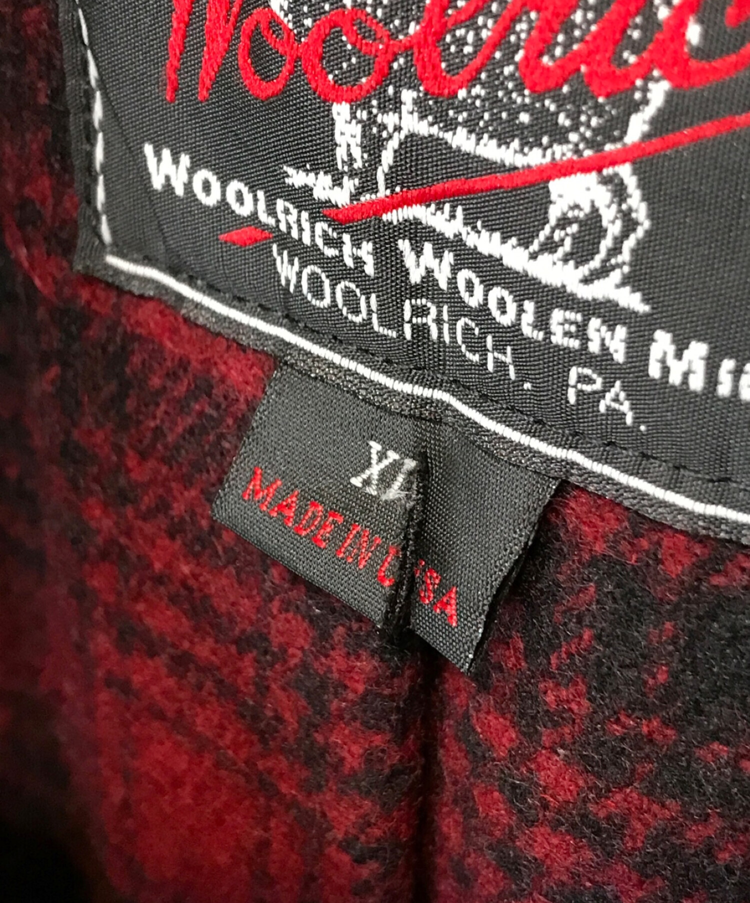 WOOLRICH WOOLEN MILLS (ウールリッチウーレンミルズ) ウーレンミルズピーコート オリーブ サイズ:XL