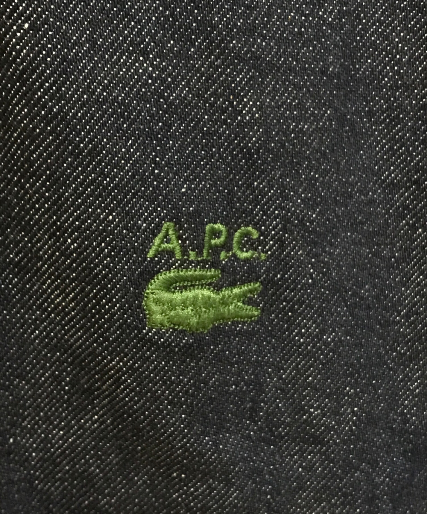 LACOSTE×A.P.C. (ラコステ×アーペーセー) コットンデニムフードジャケット インディゴ サイズ:M