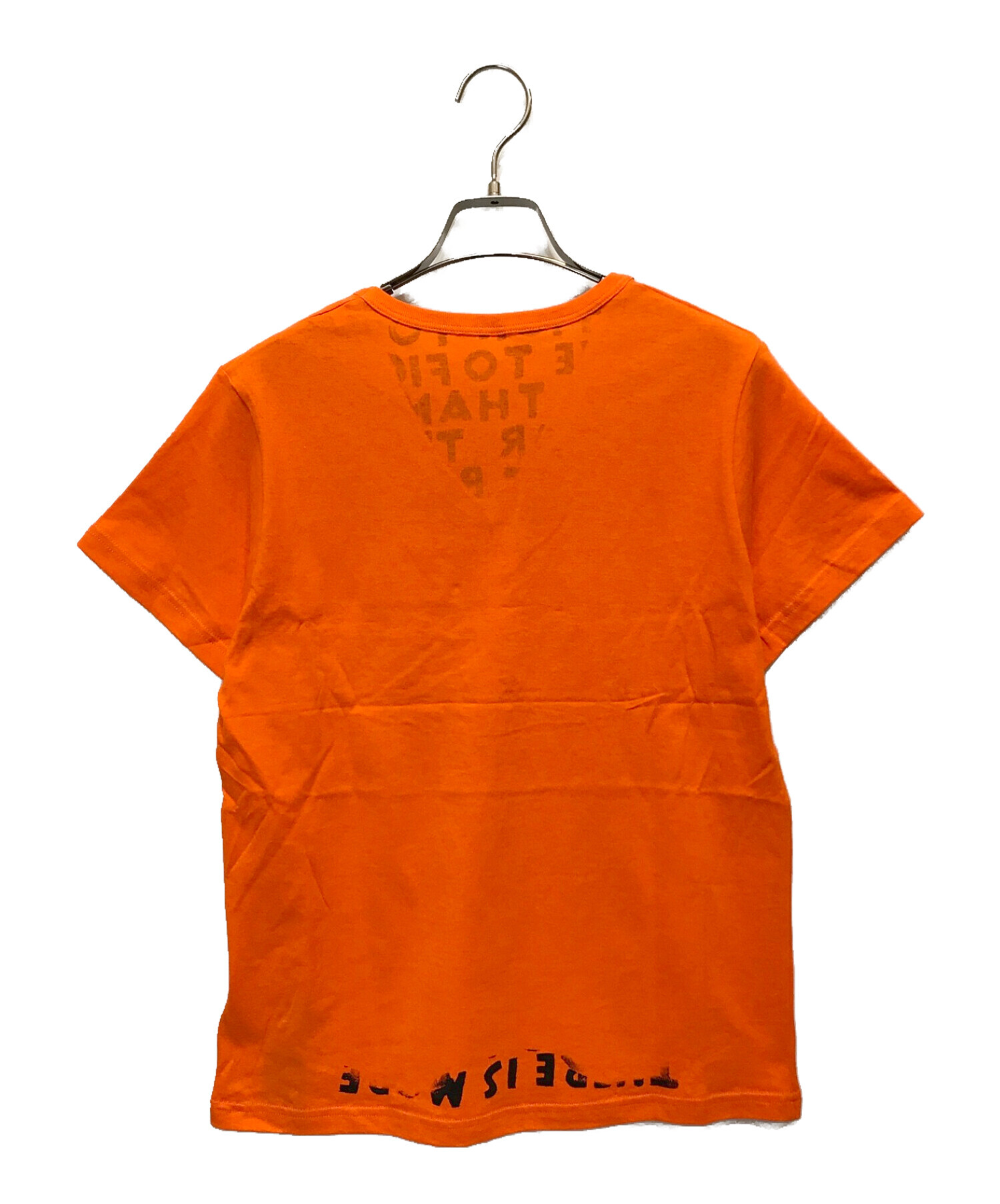 Maison Martin Margiela (メゾンマルタンマルジェラ) エイズTシャツ オレンジ サイズ:S