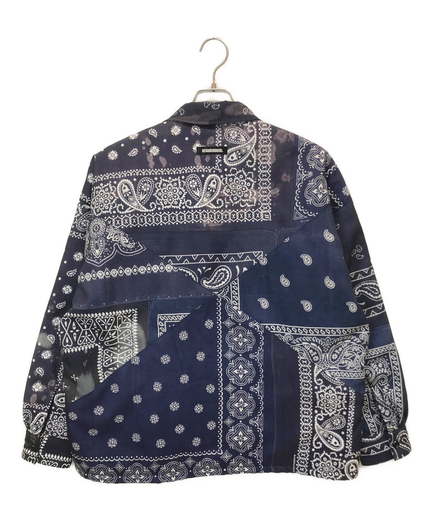 NEIGHBORHOOD (ネイバーフッド) BANDANA CHOPPED-1 E-SHIRT ネイビー サイズ:M