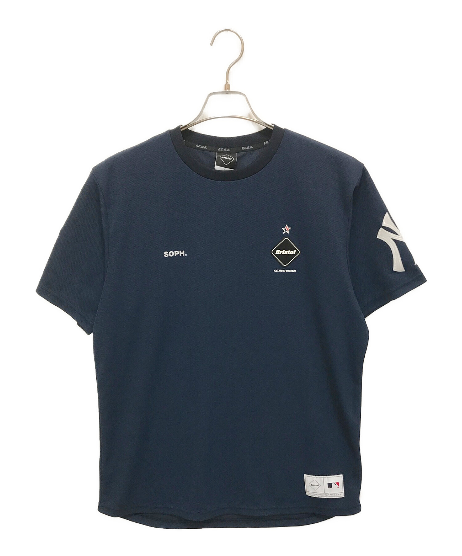 F.C.R.B. (エフシーレアルブリストル) MLB TOUR S/S PRE MATCH TOP ネイビー サイズ:L