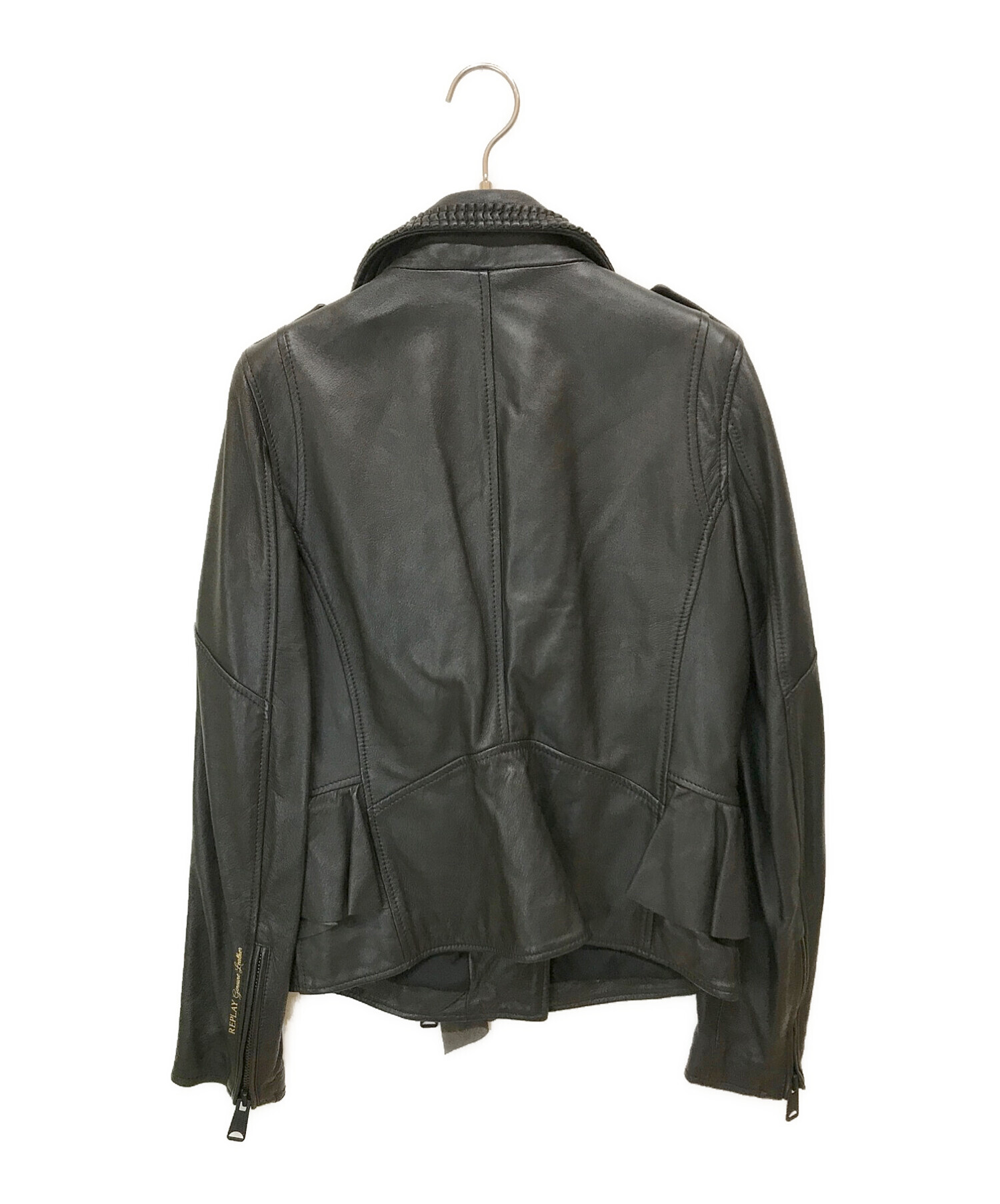 REPLAY (リプレイ) ライダースジャケット ブラック サイズ:M