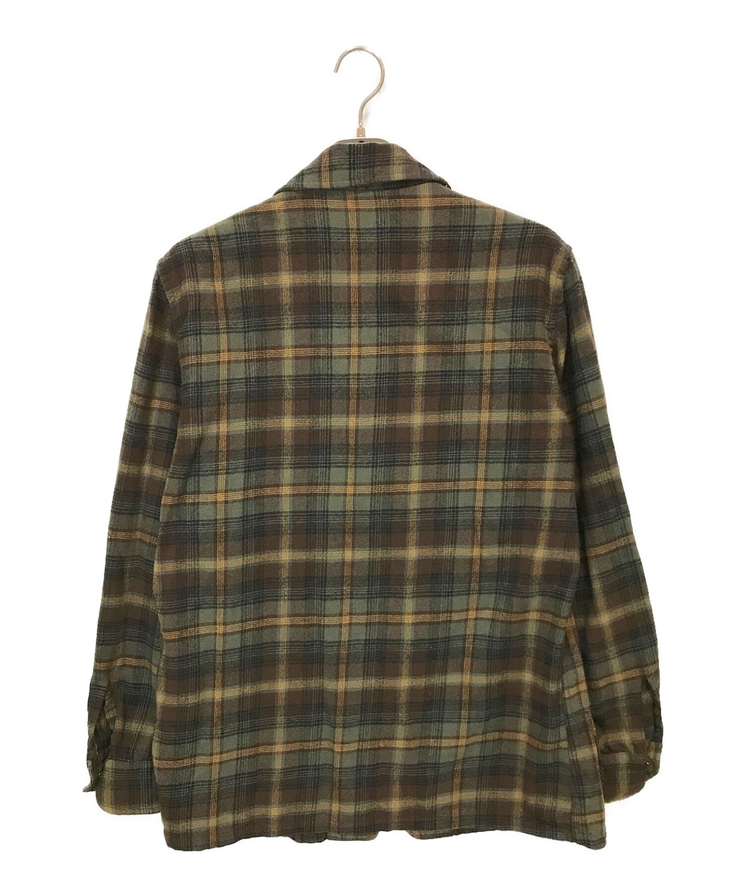 PENDLETON (ペンドルトン) 50’S ウールチェックカバーオール ブラウン サイズ:M