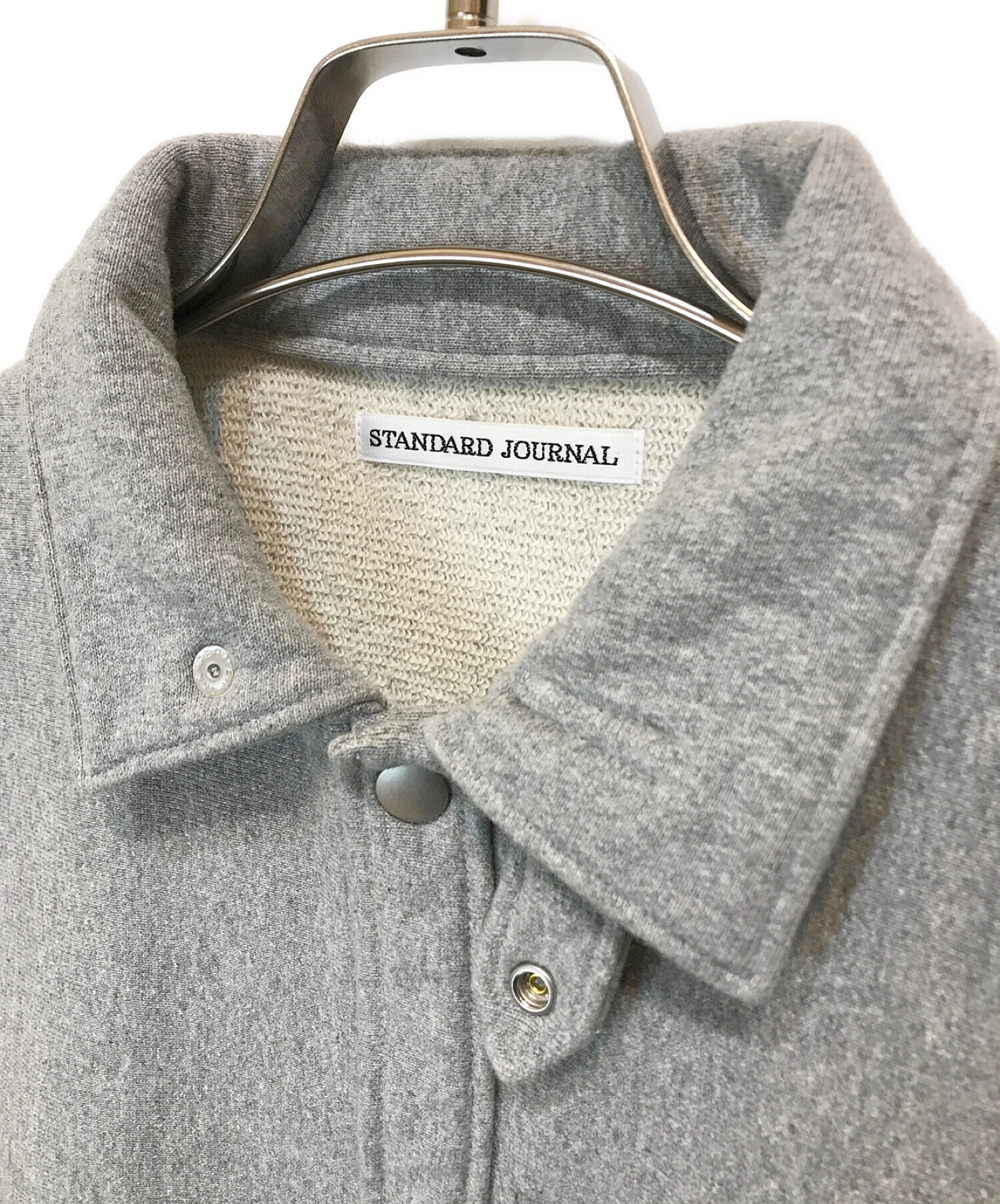 JOURNAL STANDARD (ジャーナルスタンダード) Snap sweat cardigan BY NISHINO グレー サイズ:L