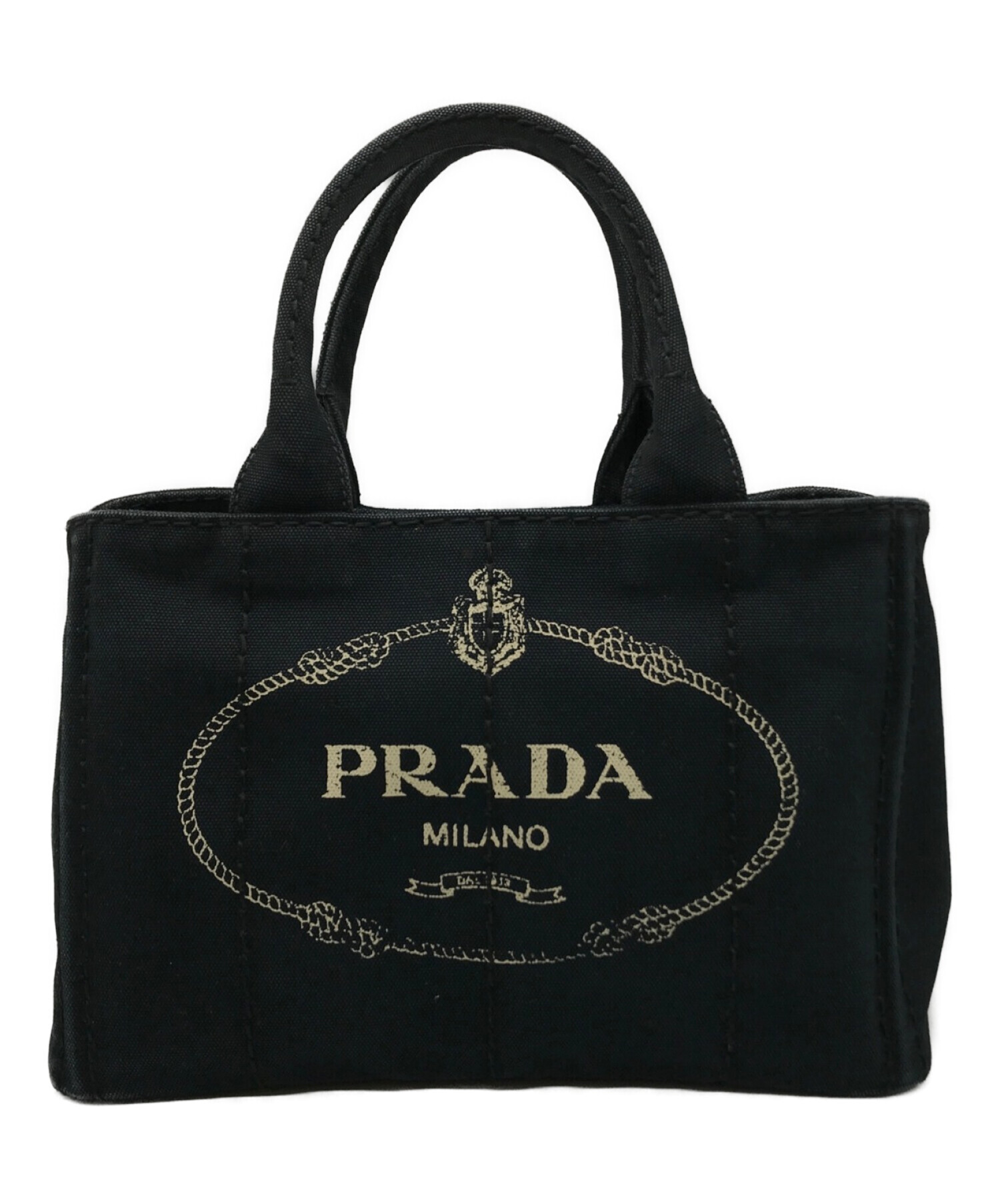 中古・古着通販】PRADA (プラダ) カナパS 2WAYハンドバッグ ネイビー