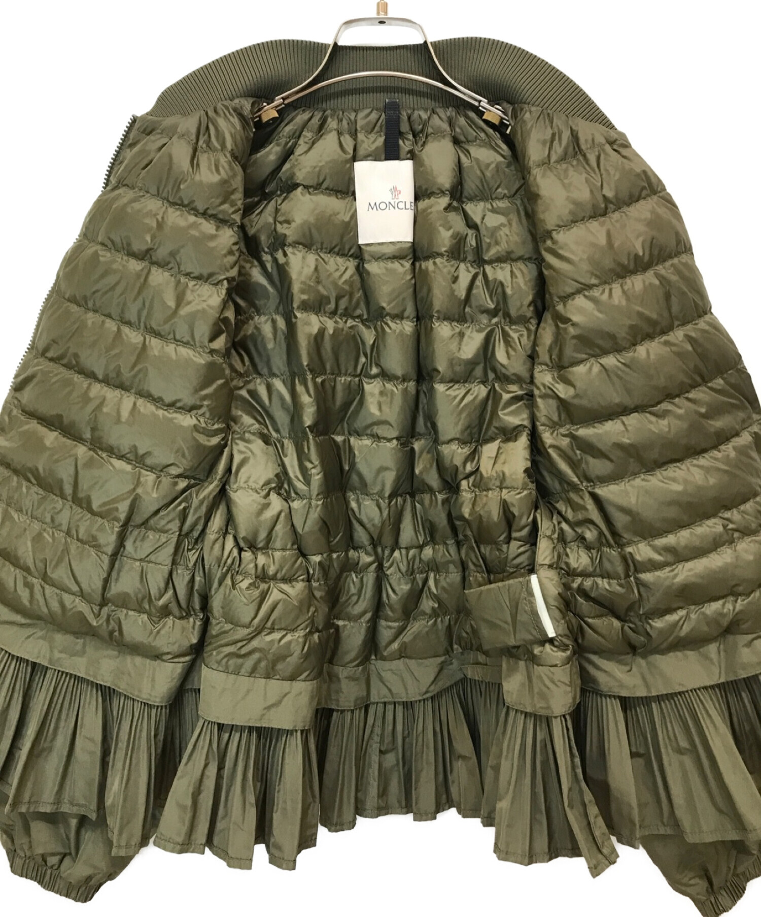 中古・古着通販】MONCLER (モンクレール) MIRACナイロンフリルボンバー