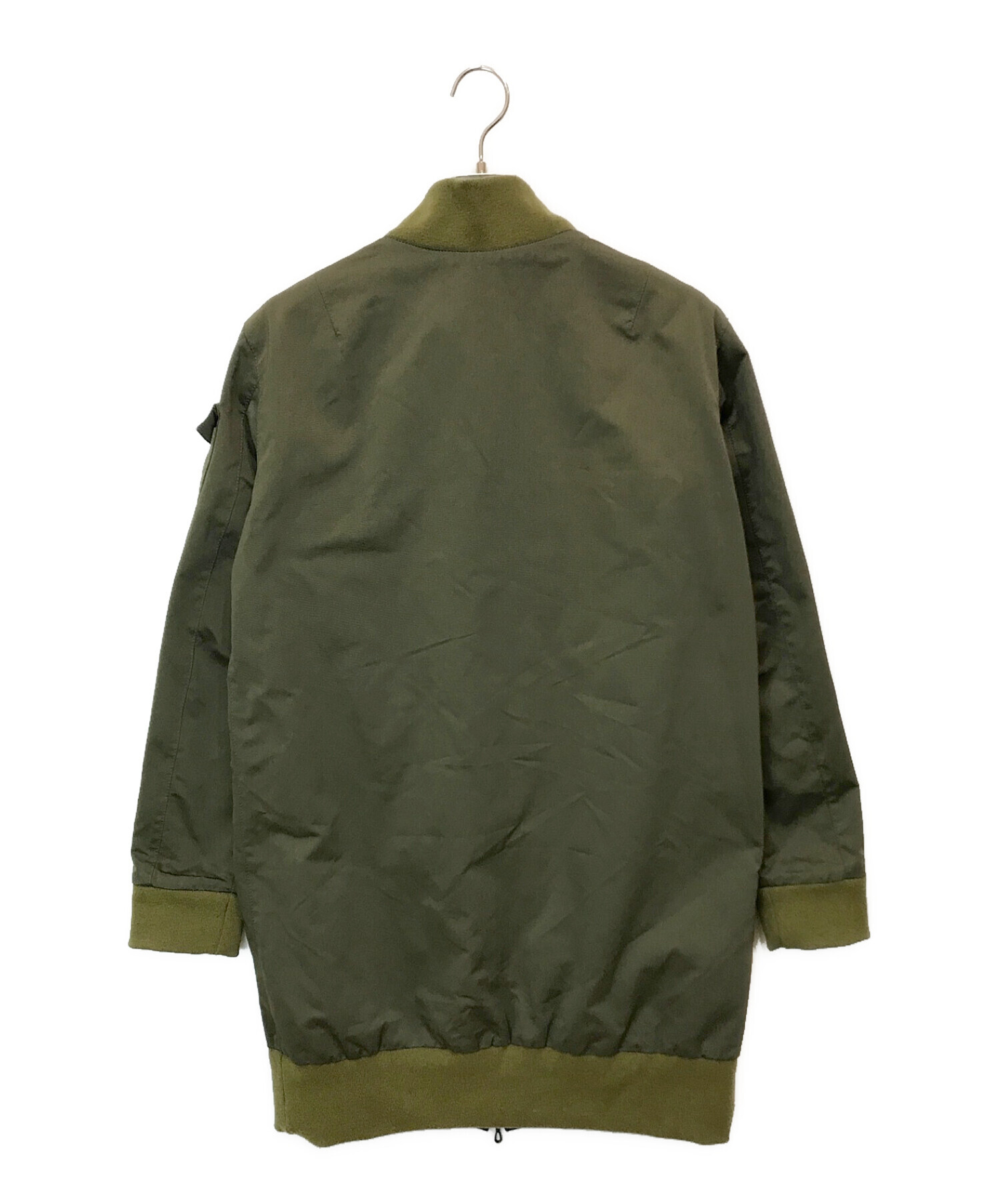 kiryuyrik (キリュウキリュウ) リバーシブルロングジャケット ブラック×グリーン サイズ:L