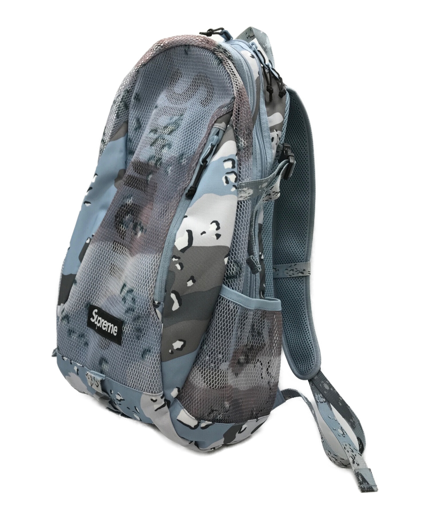 supreme back pack blue chocolate chip