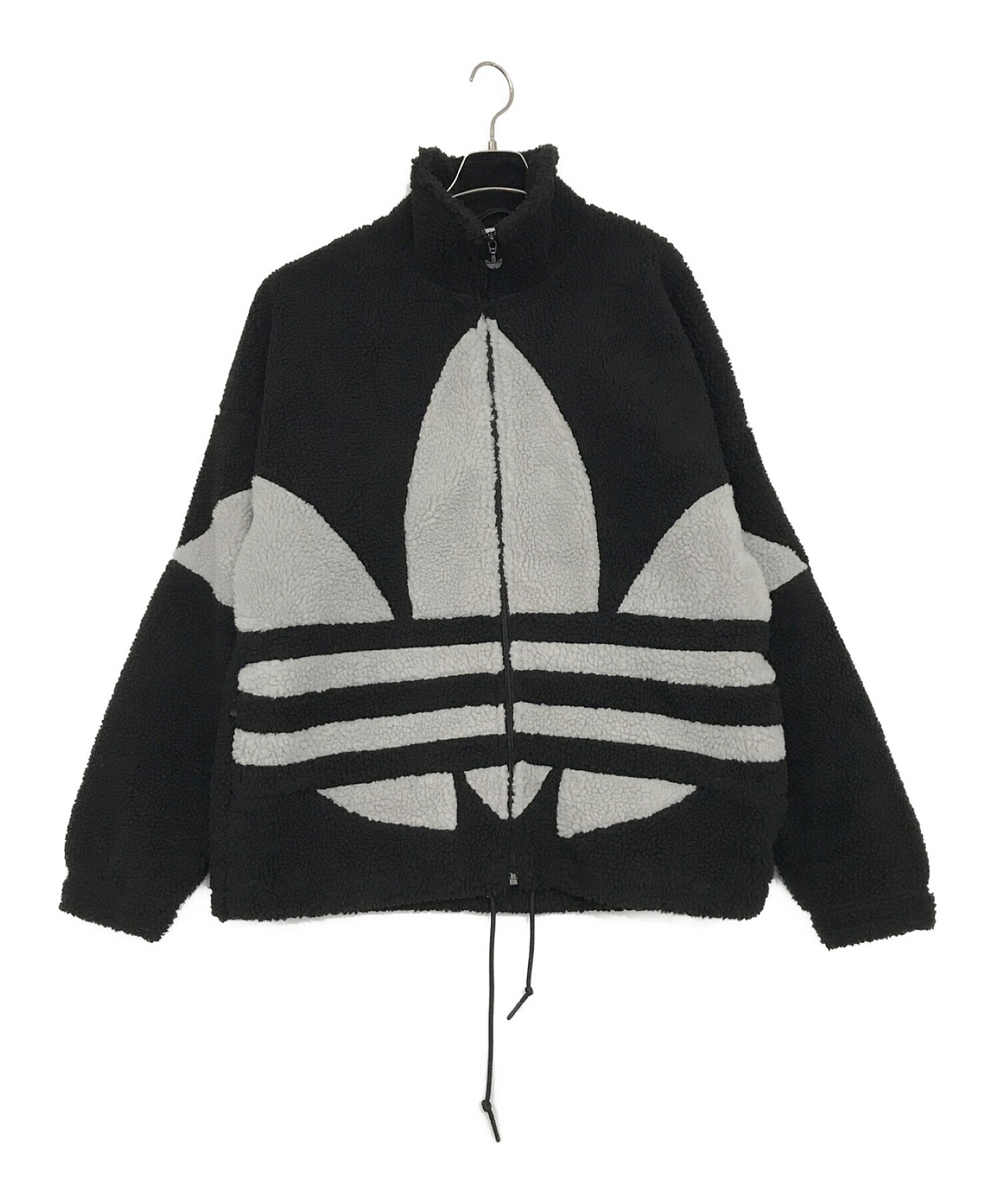 フルジップ立ち襟adidas ボアジャケット シェルパ フリース O XL