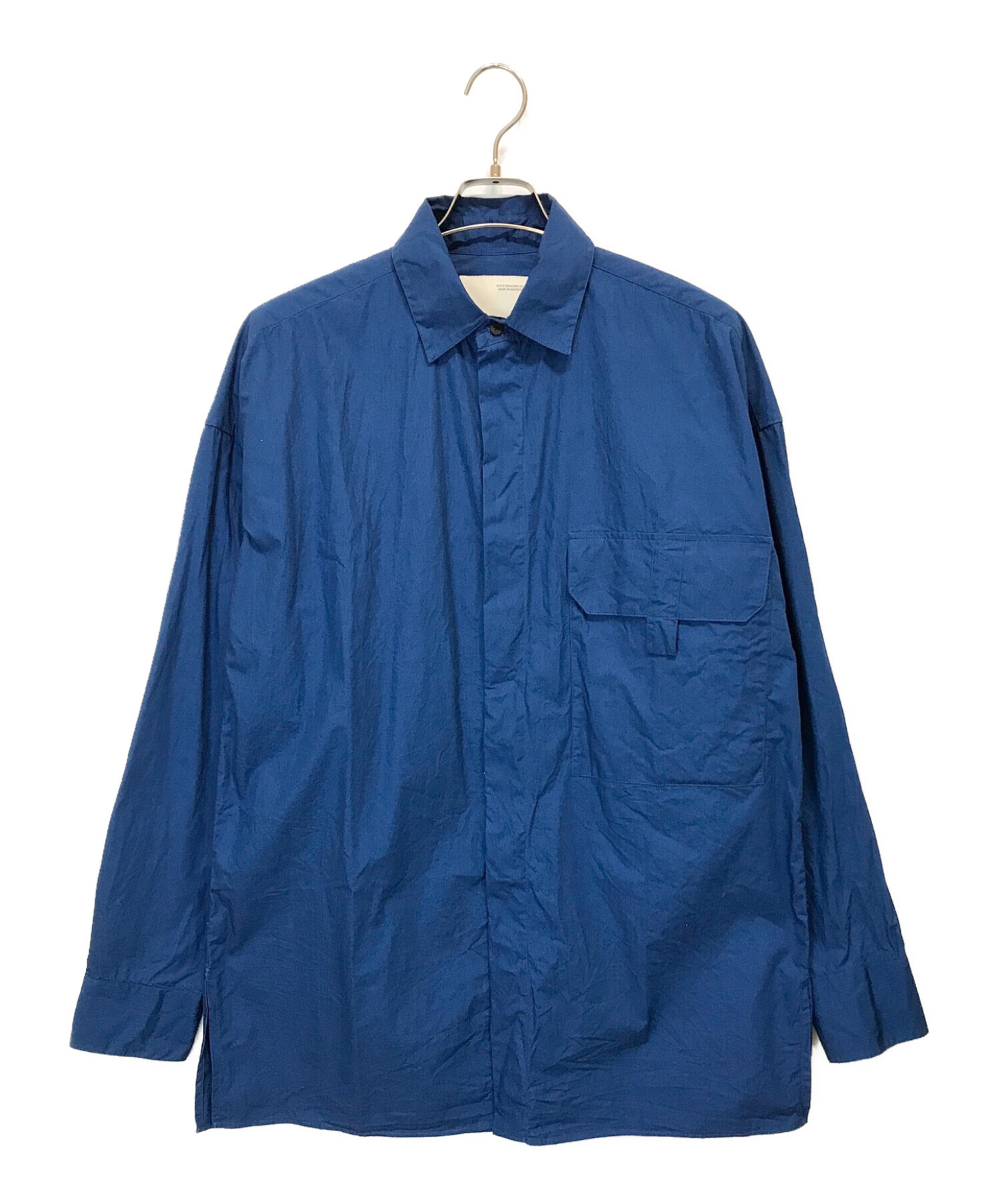 STUDIO NICHOLSON (スタジオニコルソン) ZARA (ザラ) ポケット シャツジャケット ブルー サイズ:M