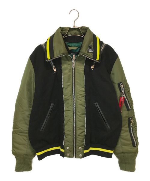 【中古・古着通販】DIESEL (ディーゼル) 二重ボンバージャケット