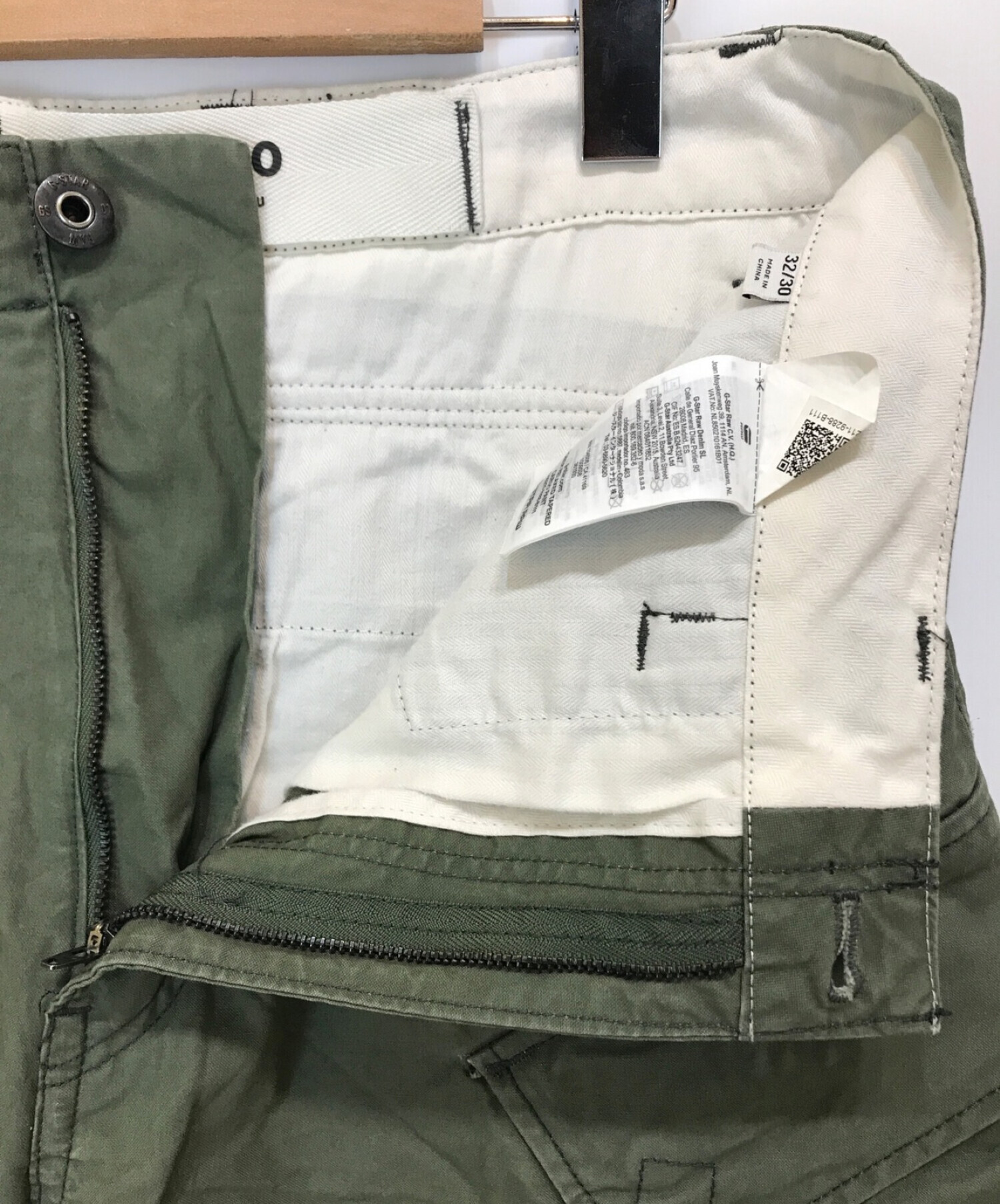 G-STAR RAW (ジースターロゥ) 立体カーゴパンツ カーキ サイズ:W32×L30