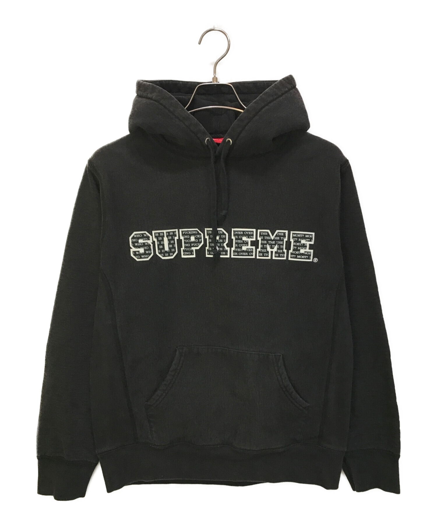 Supreme The Most Hooded Sweatshirt M柄デザイン刺繍