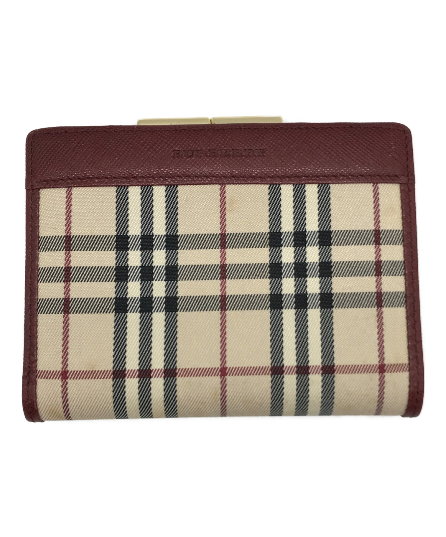 中古・古着通販】BURBERRY (バーバリー) ノバチェック2つ折り財布