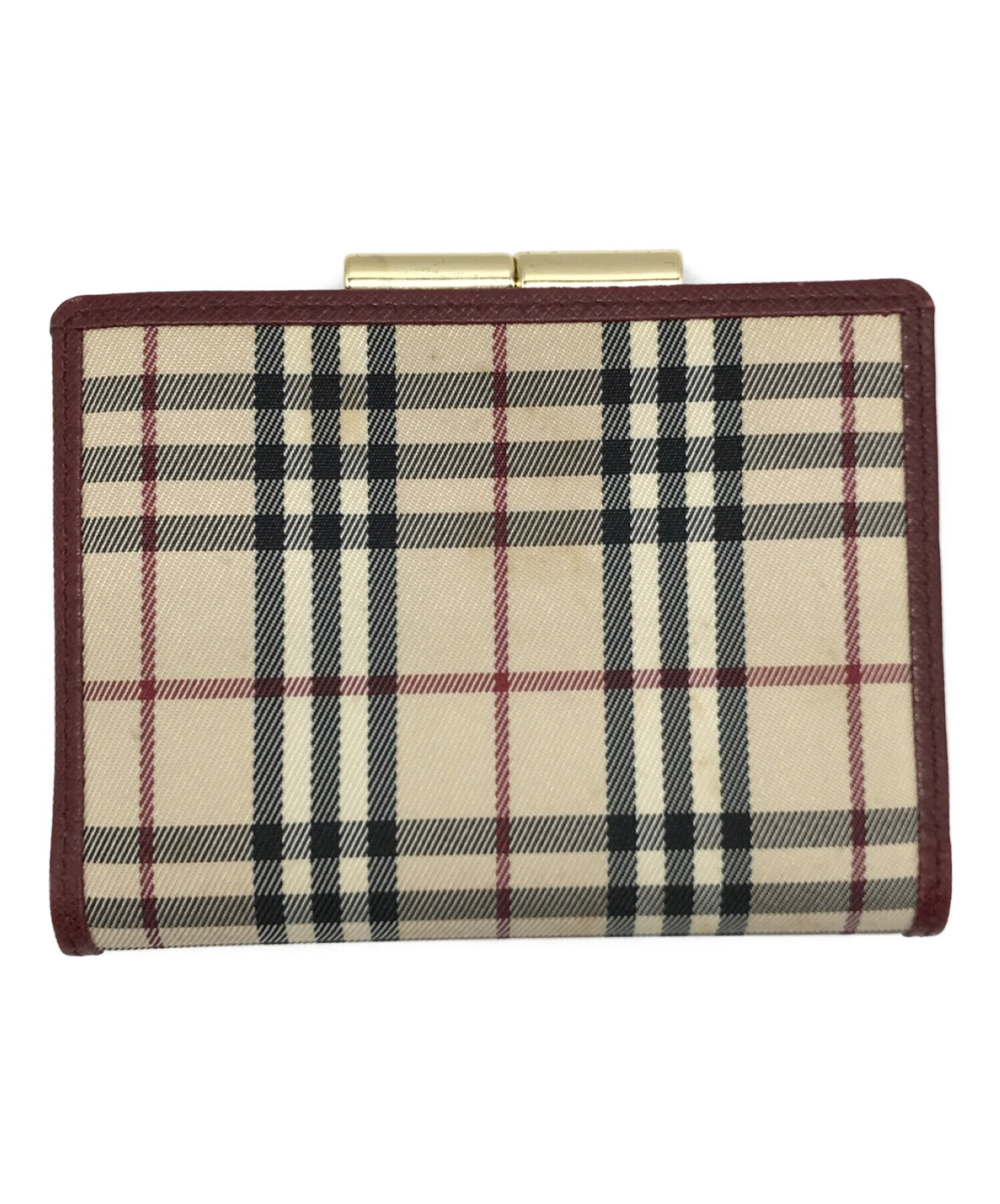 中古・古着通販】BURBERRY (バーバリー) ノバチェック2つ折り財布