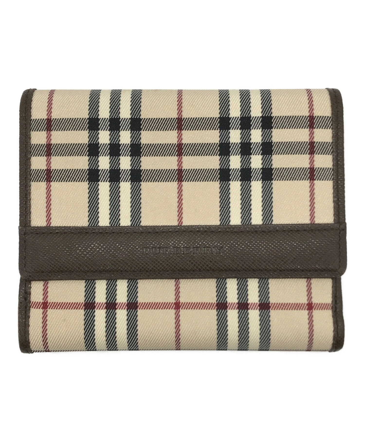 中古・古着通販】BURBERRY (バーバリー) ノバチェック2つ折り財布