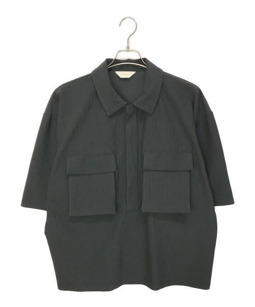 【中古・古着通販】jieda (ジエダ) TRICOT OVERSIZED POLO SHIRT ブラック サイズ:2｜ブランド・古着通販  トレファク公式【TREFAC FASHION】スマホサイト