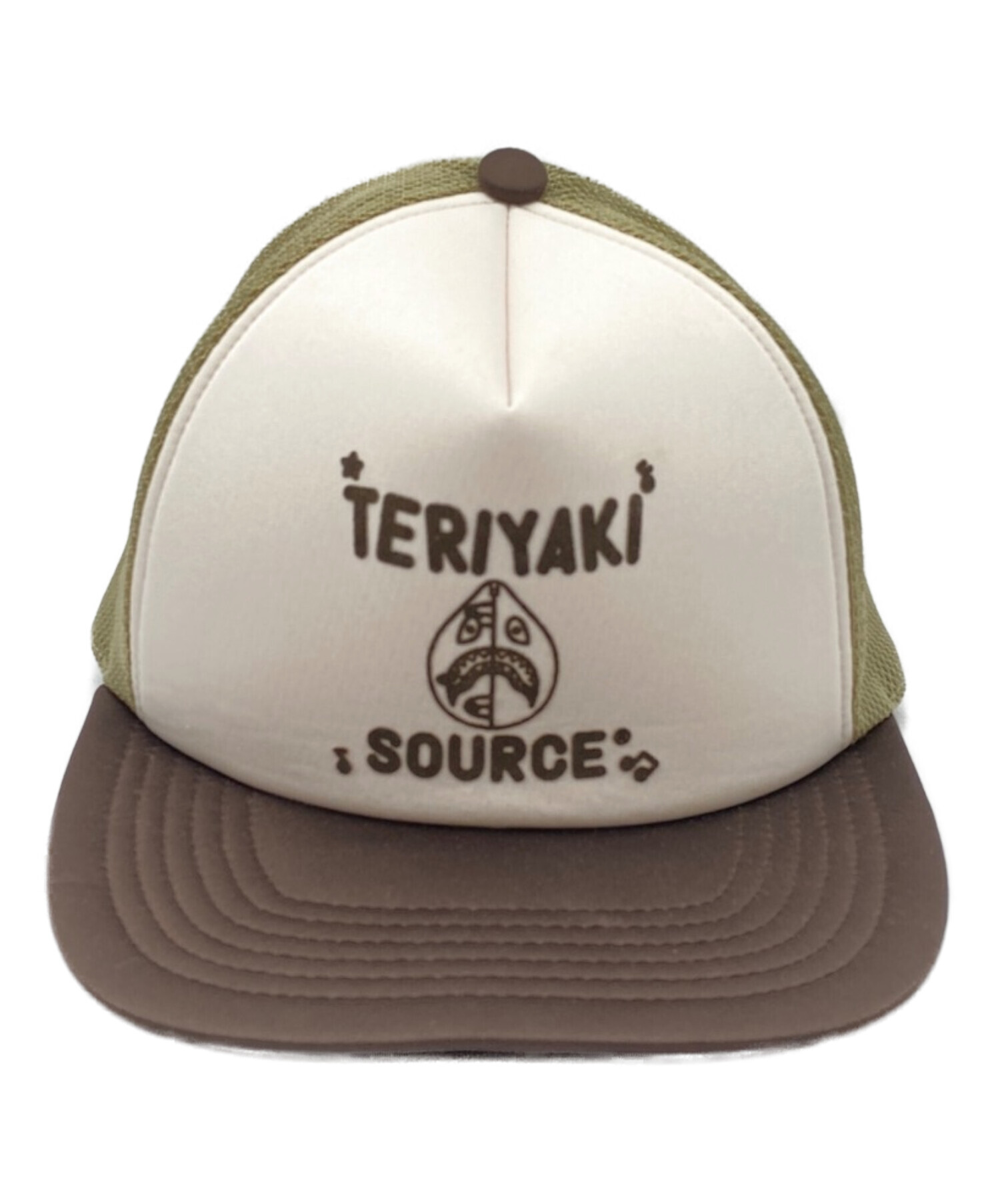 A BATHING APE (アベイシングエイプ) TERIYAKI BOYZ メッシュキャップ ブラウン サイズ:L