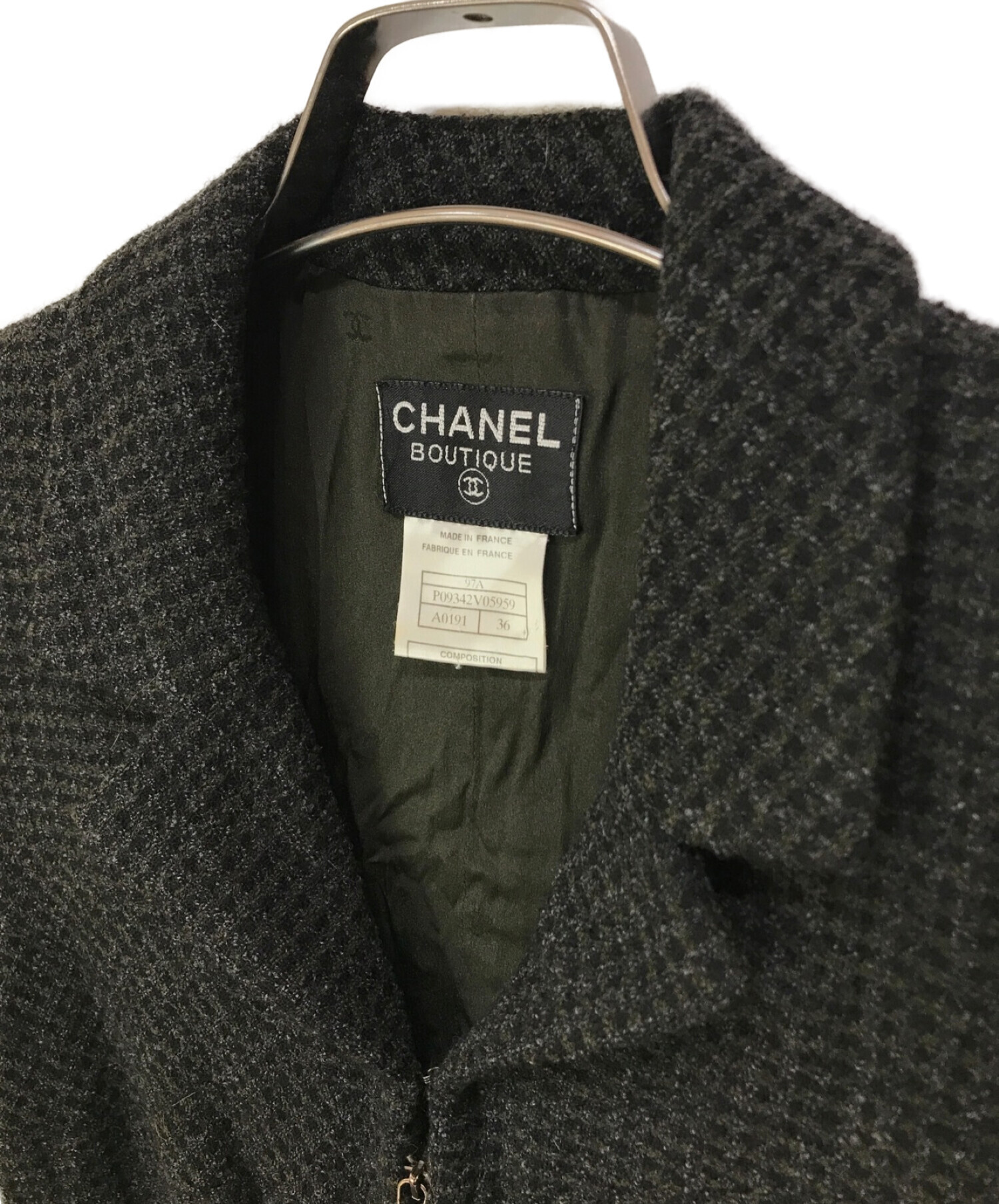 中古・古着通販】CHANEL (シャネル) ツイードワンピース ブラック サイズ:36｜ブランド・古着通販 トレファク公式【TREFAC  FASHION】スマホサイト