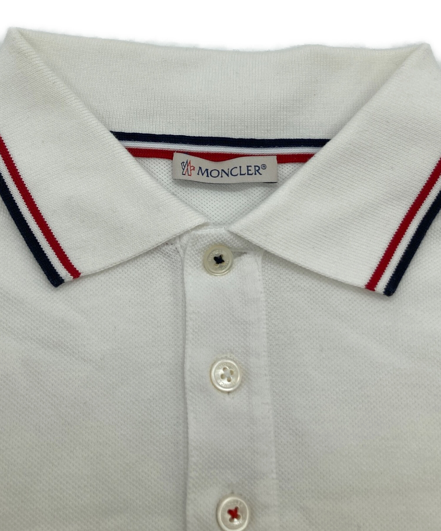 MONCLER (モンクレール) ポロシャツ ホワイト サイズ:XS