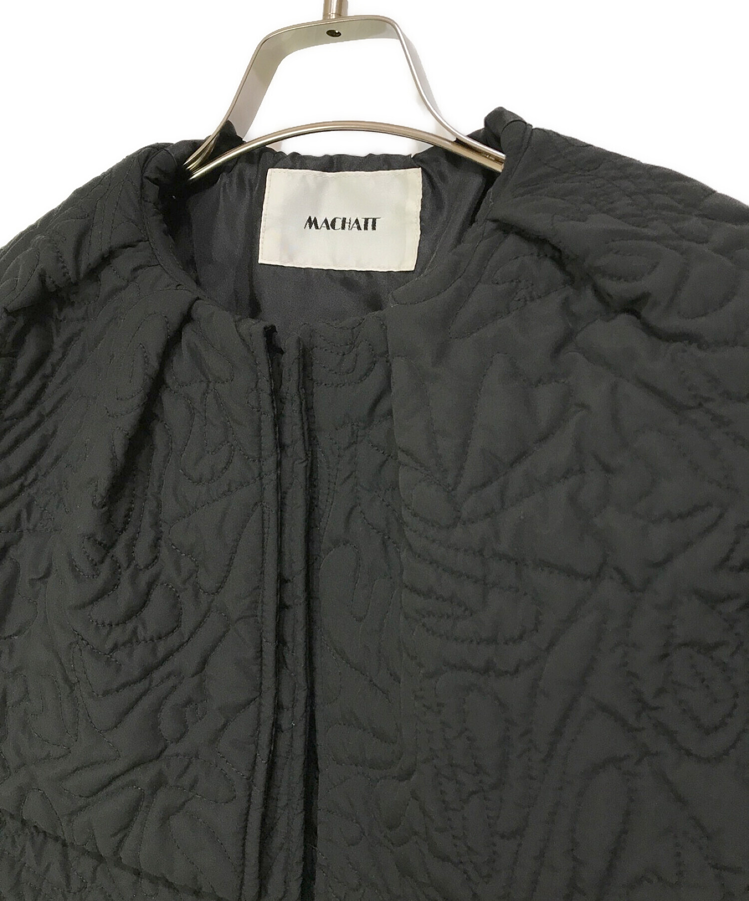 machatt (マチャット) トップサーモキルティングジャケット ブラック サイズ:F