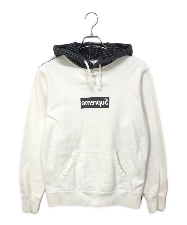 中古・古着通販】SUPREME (シュプリーム) COMME des GARCONS SHIRT (コムデギャルソンシャツ) Box Logo  Pullover Hoodie/ボックスロゴフーディー ホワイト サイズ:S｜ブランド・古着通販 トレファク公式【TREFAC  FASHION】スマホサイト