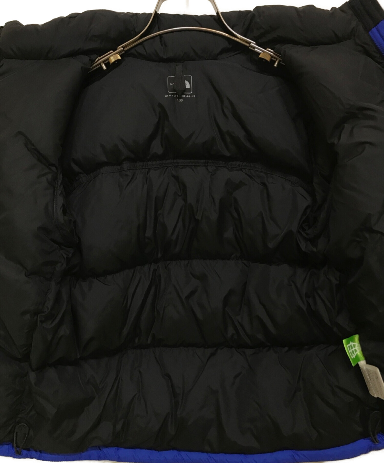 THE NORTH FACE (ザ ノース フェイス) ヌプシジャケット ブラック×ブルー サイズ:130