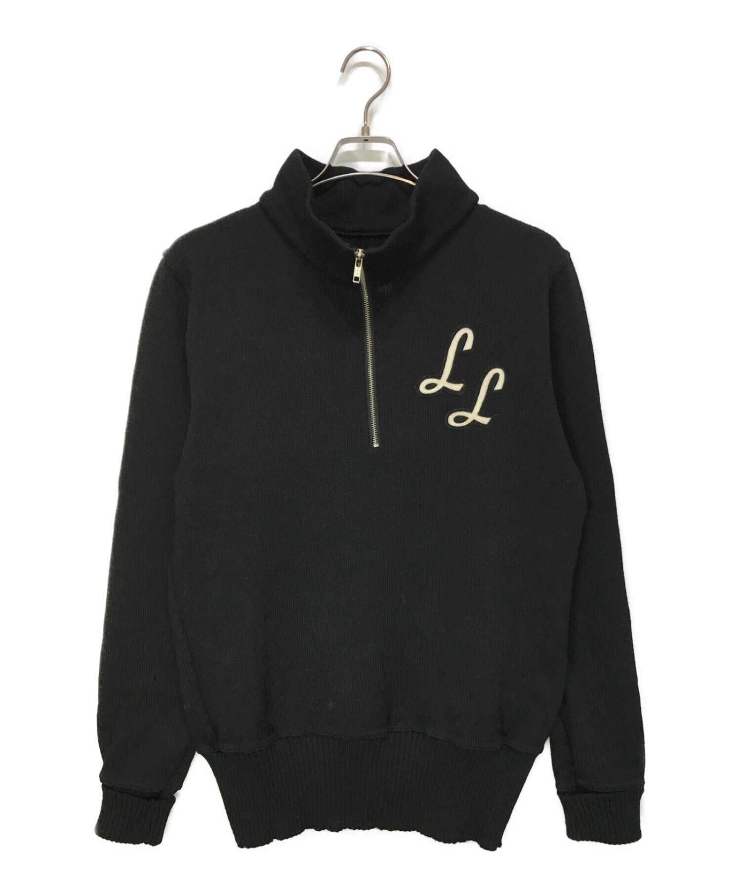 Langlitz Leathers (ラングリッツレザー) ハーフジップセーター ブラック サイズ:-