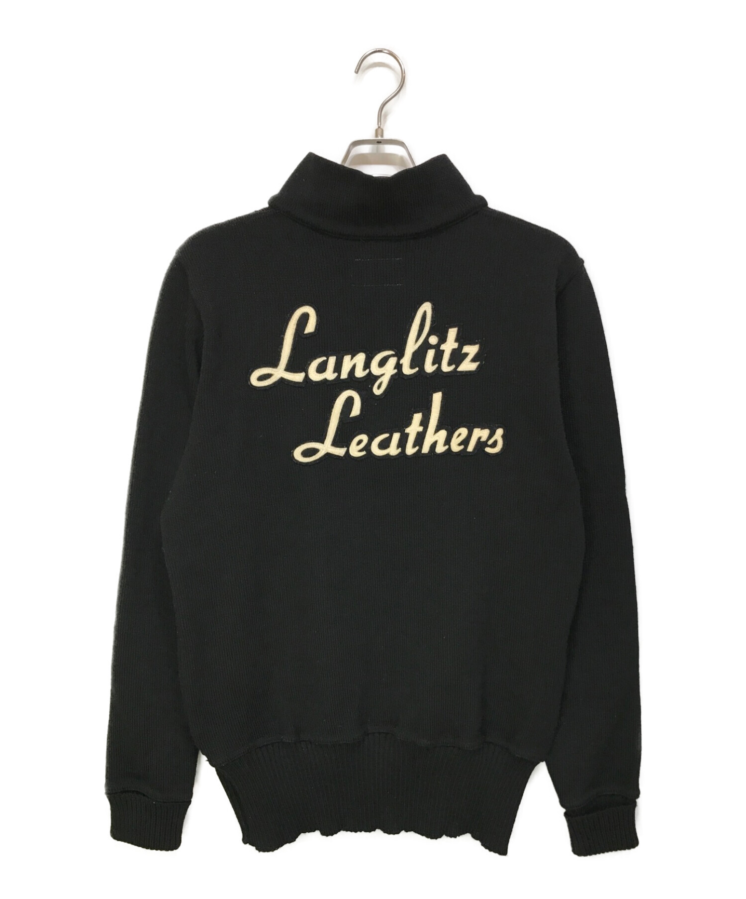 Langlitz Leathers (ラングリッツレザー) ハーフジップセーター ブラック サイズ:-