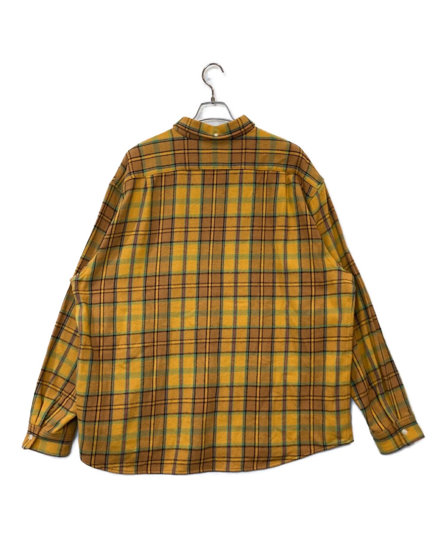 SUPREME (シュプリーム) Pullover Plaid Flannel Shirt Gold サイズ:XL