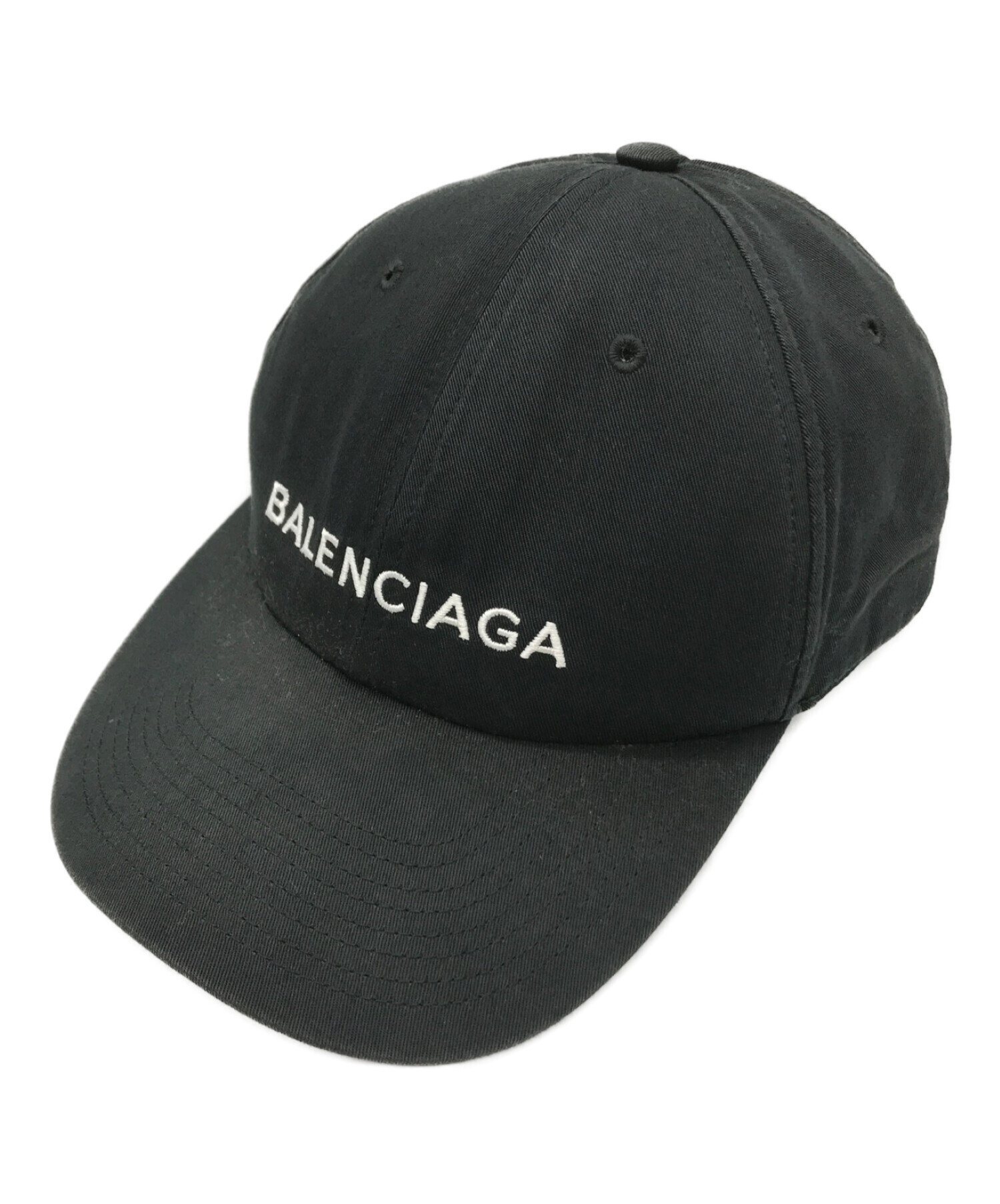 BALENCIAGA (バレンシアガ) ロゴ刺繍 ベースボールキャップ サイズ:L 59