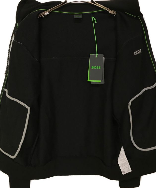 BOSS HUGO BOSS (ボス ヒューゴボス) パイピングトラックジャケット ブラック サイズ:M