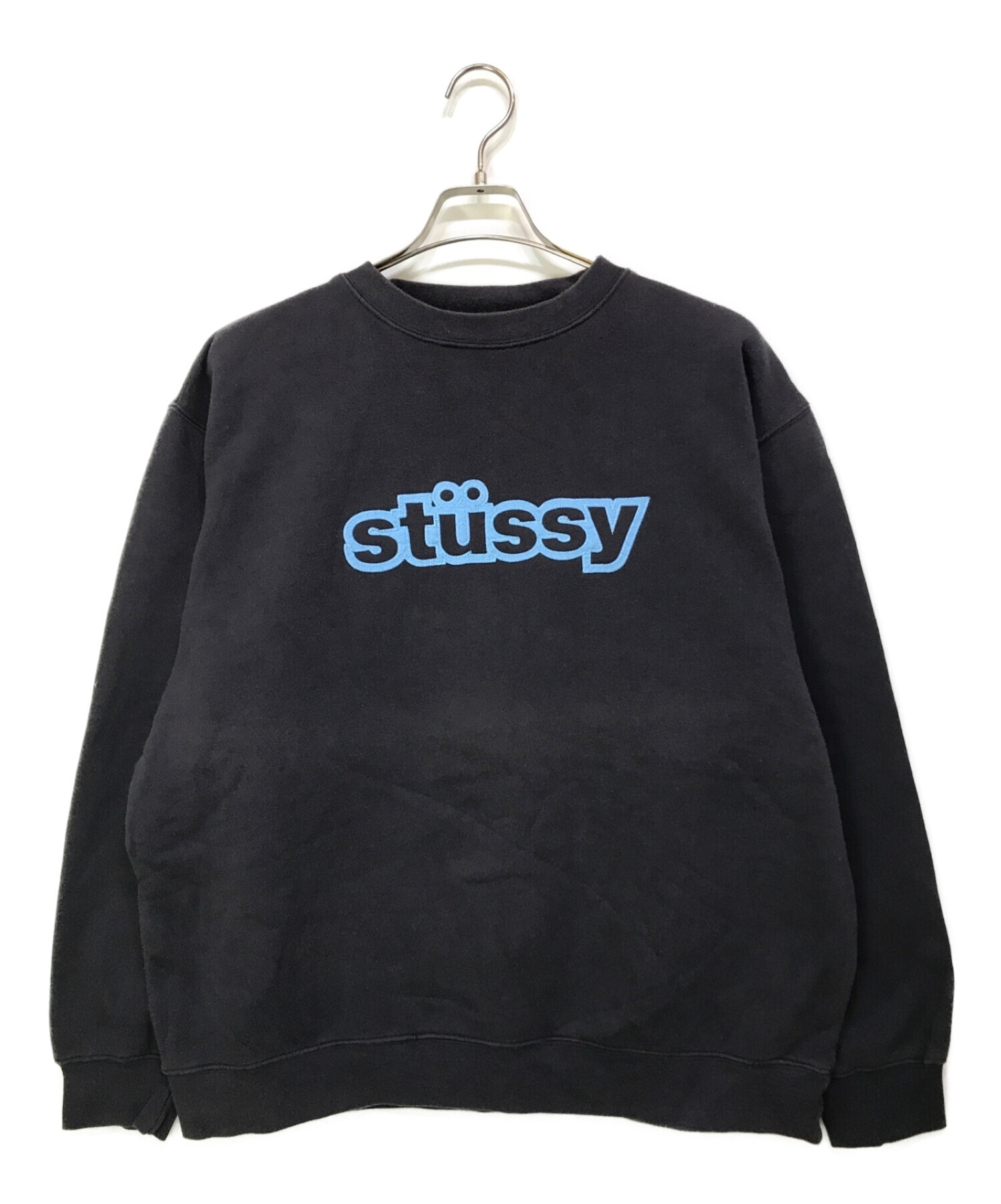 stussy (ステューシー) ロゴスウェット ブラック サイズ:L
