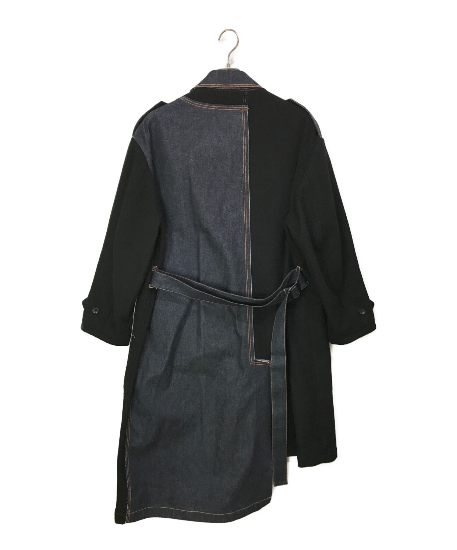 KHOKI (コッキ) フォール デニム コート インディゴ×ブラック サイズ:1