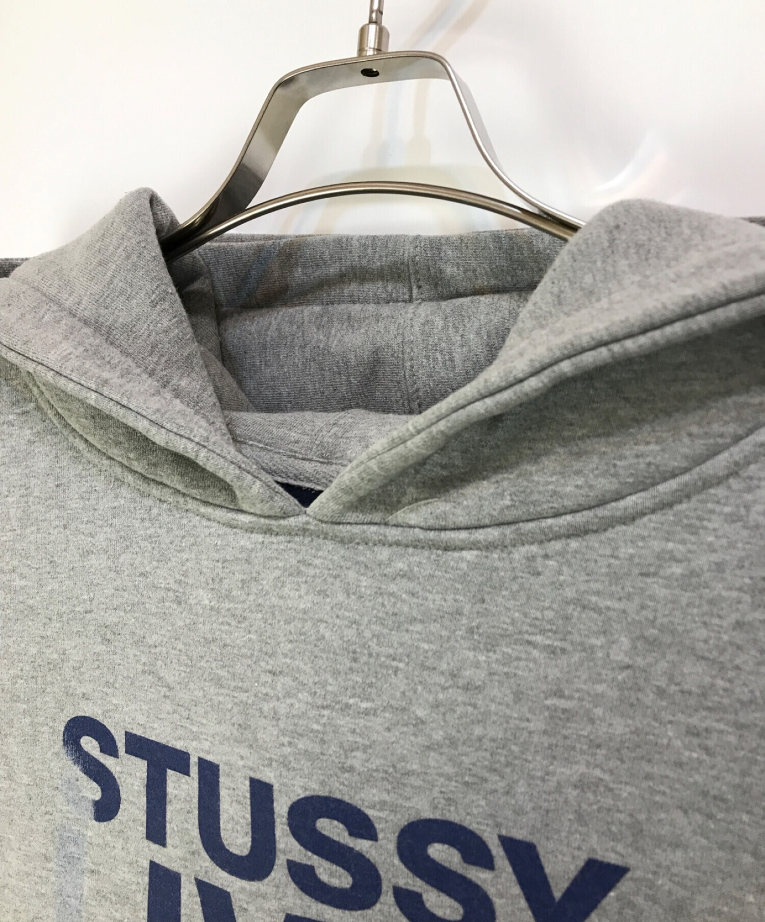 stussy (ステューシー) LIVINロゴパーカー グレー サイズ:L